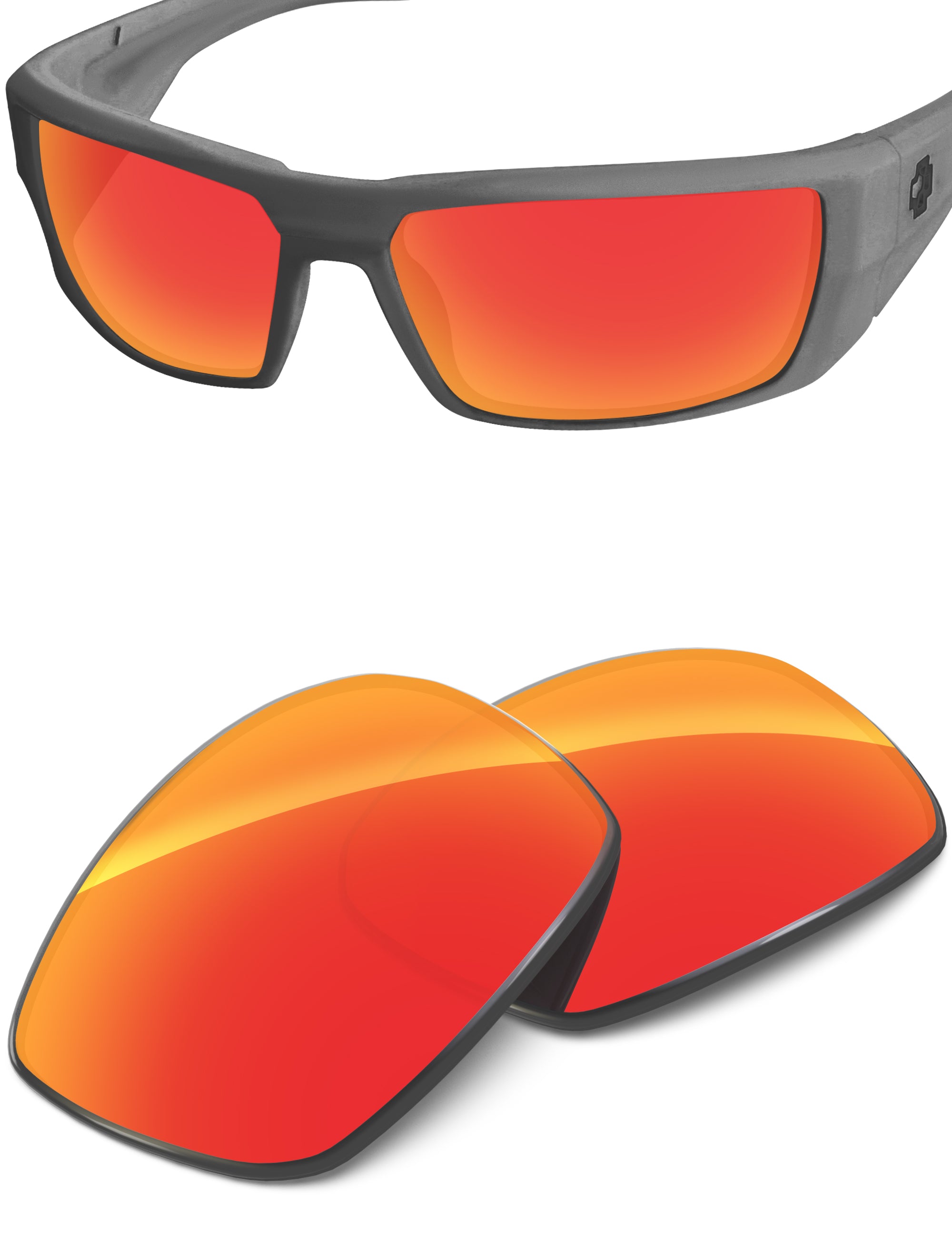 Fire Red FlashMirror™-Non-Polarized