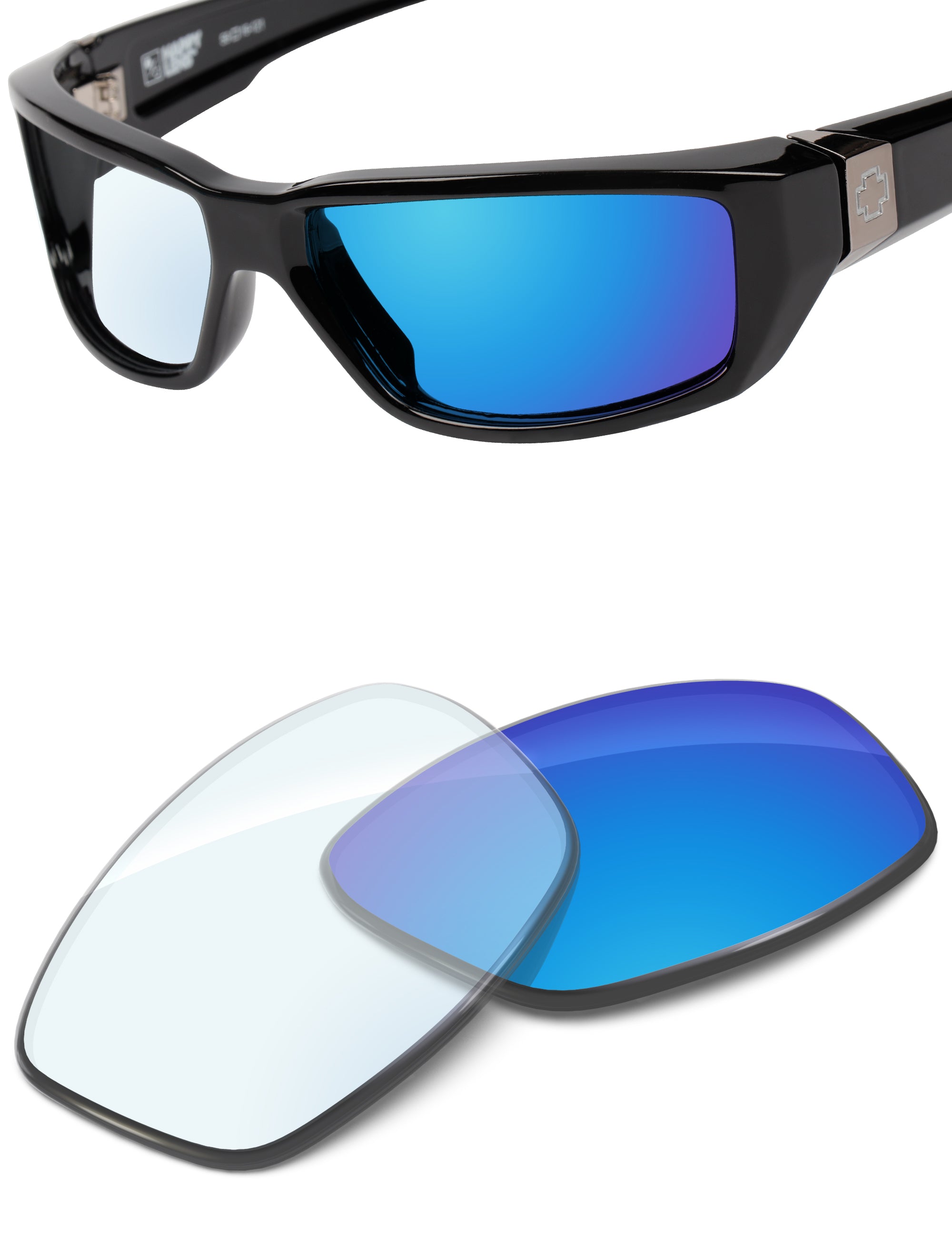 Sky Blue FlashMirror™ Photochromic-Non-Polarized