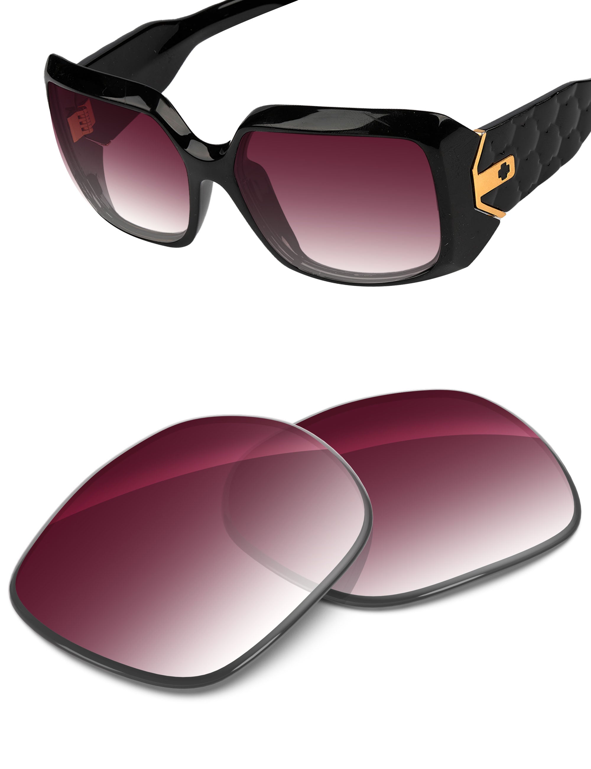 Wine Red Gradient-Non-Polarized