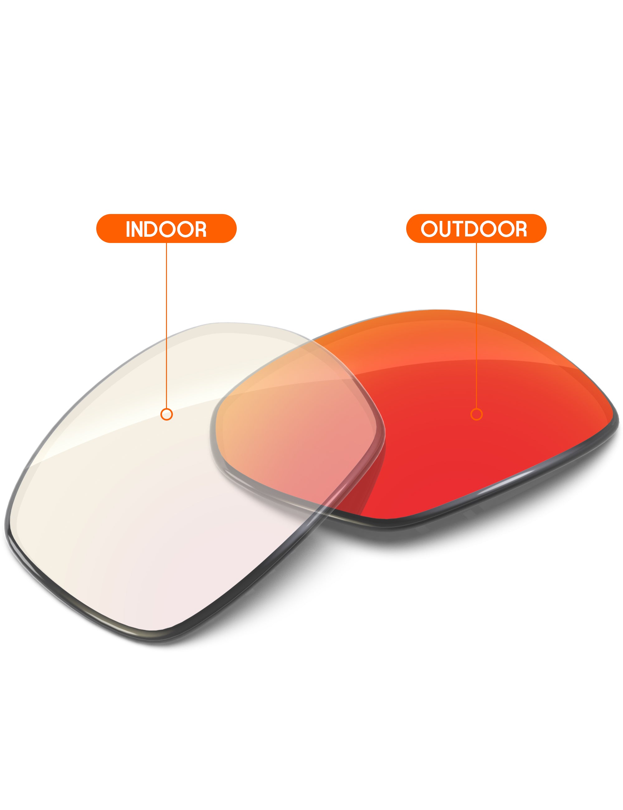 Fire Red FlashMirror™ Photochromic-Non-Polarized