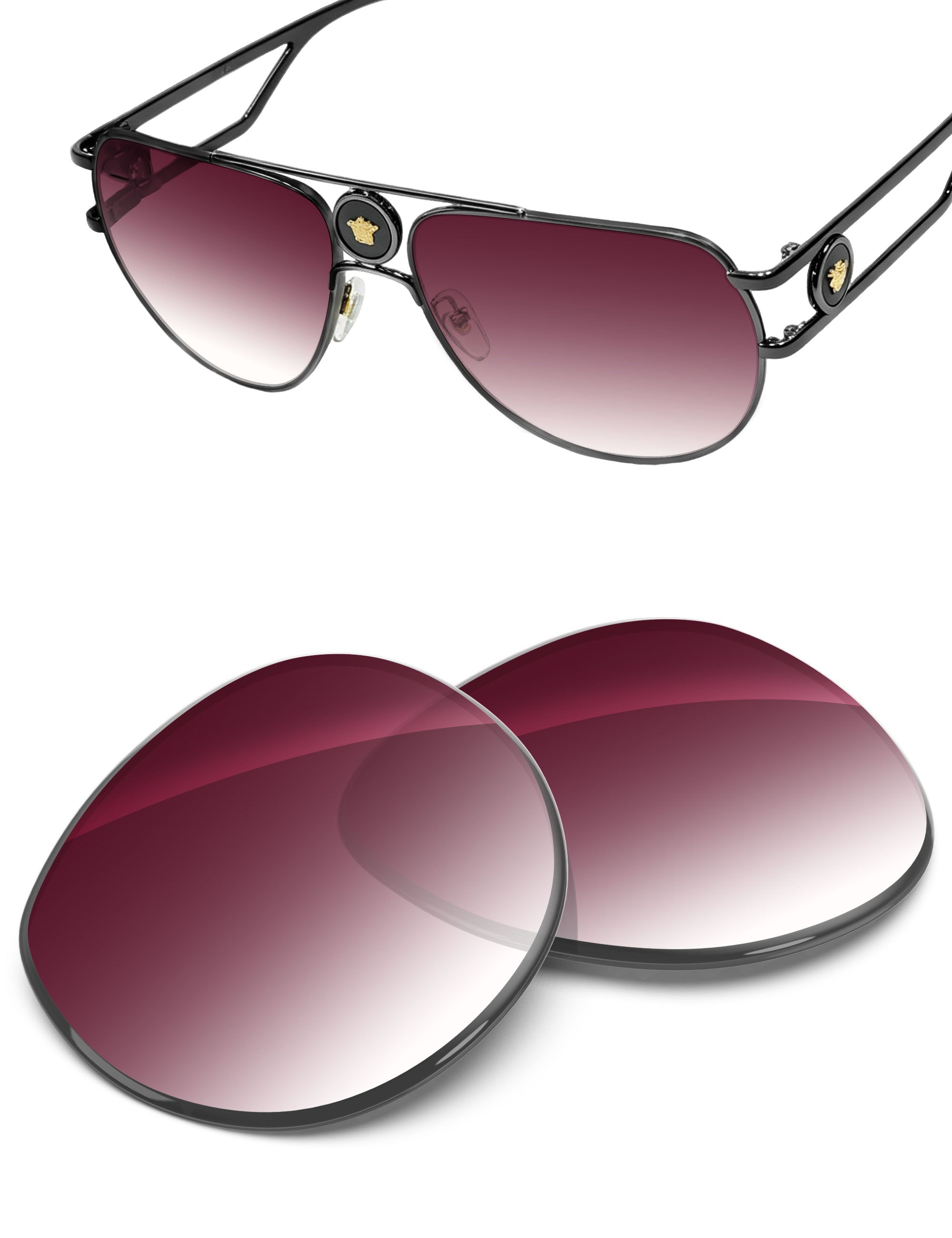 Wine Red Gradient-Non-Polarized