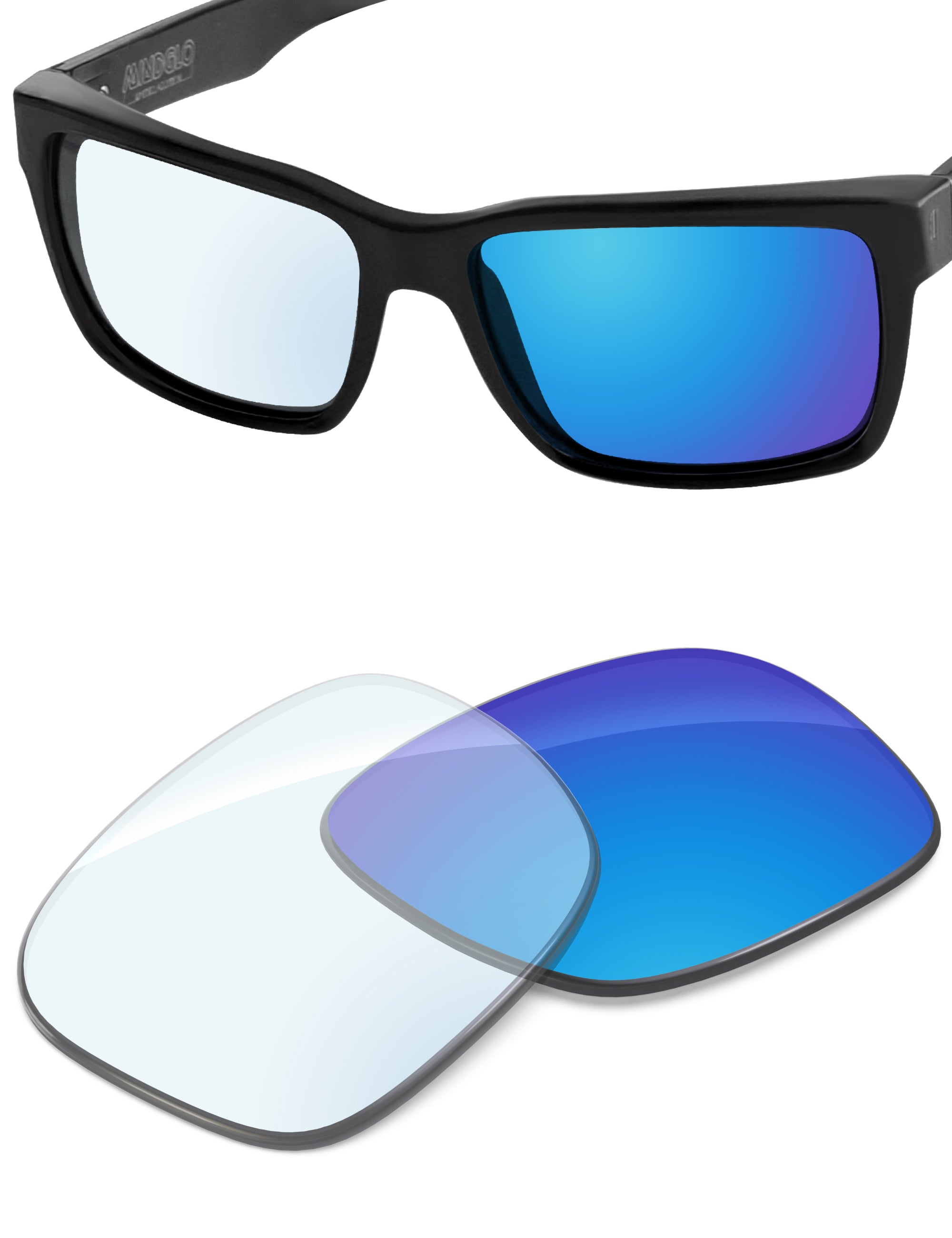 Sky Blue FlashMirror™ Photochromic-Non-Polarized