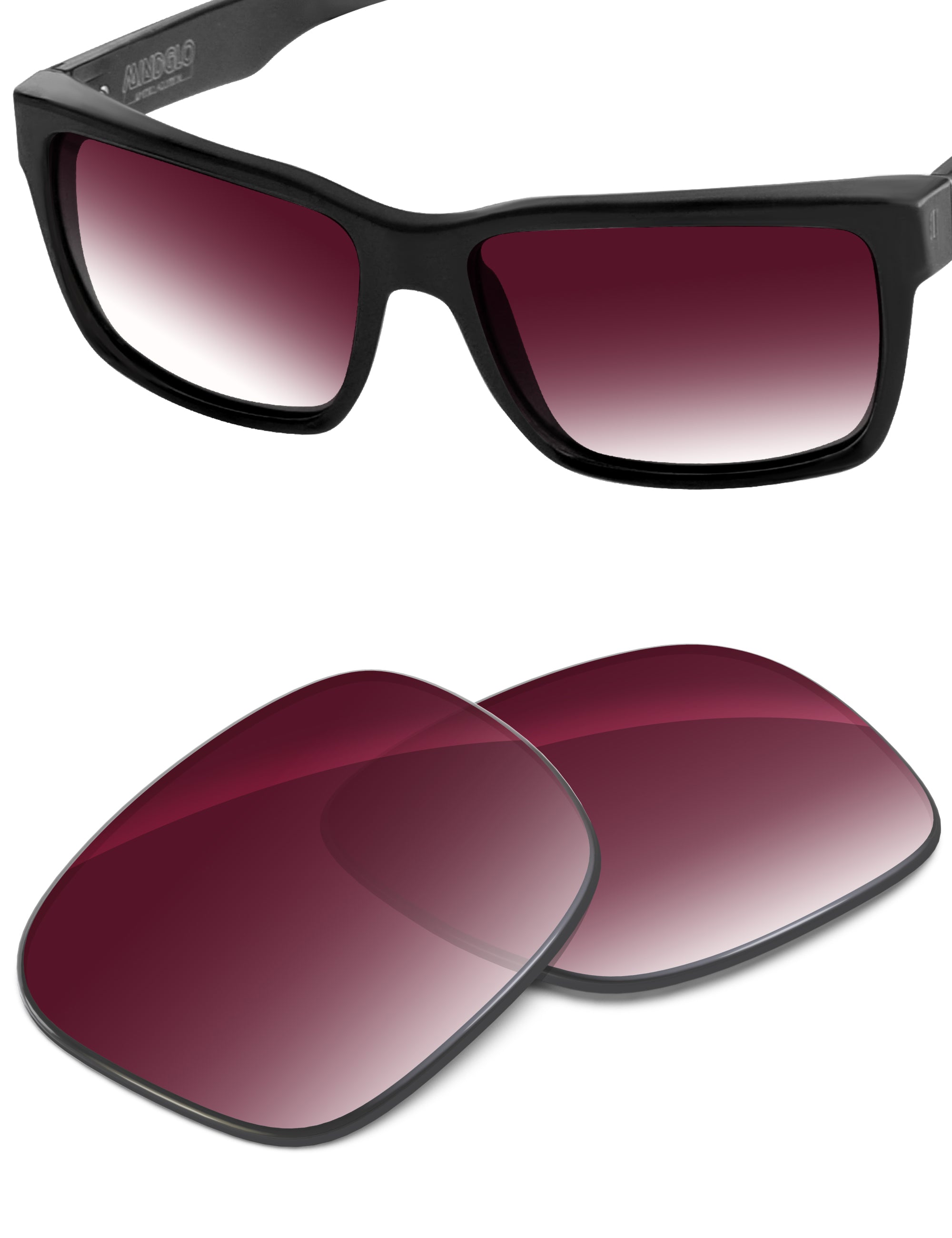 Wine Red Gradient-Non-Polarized