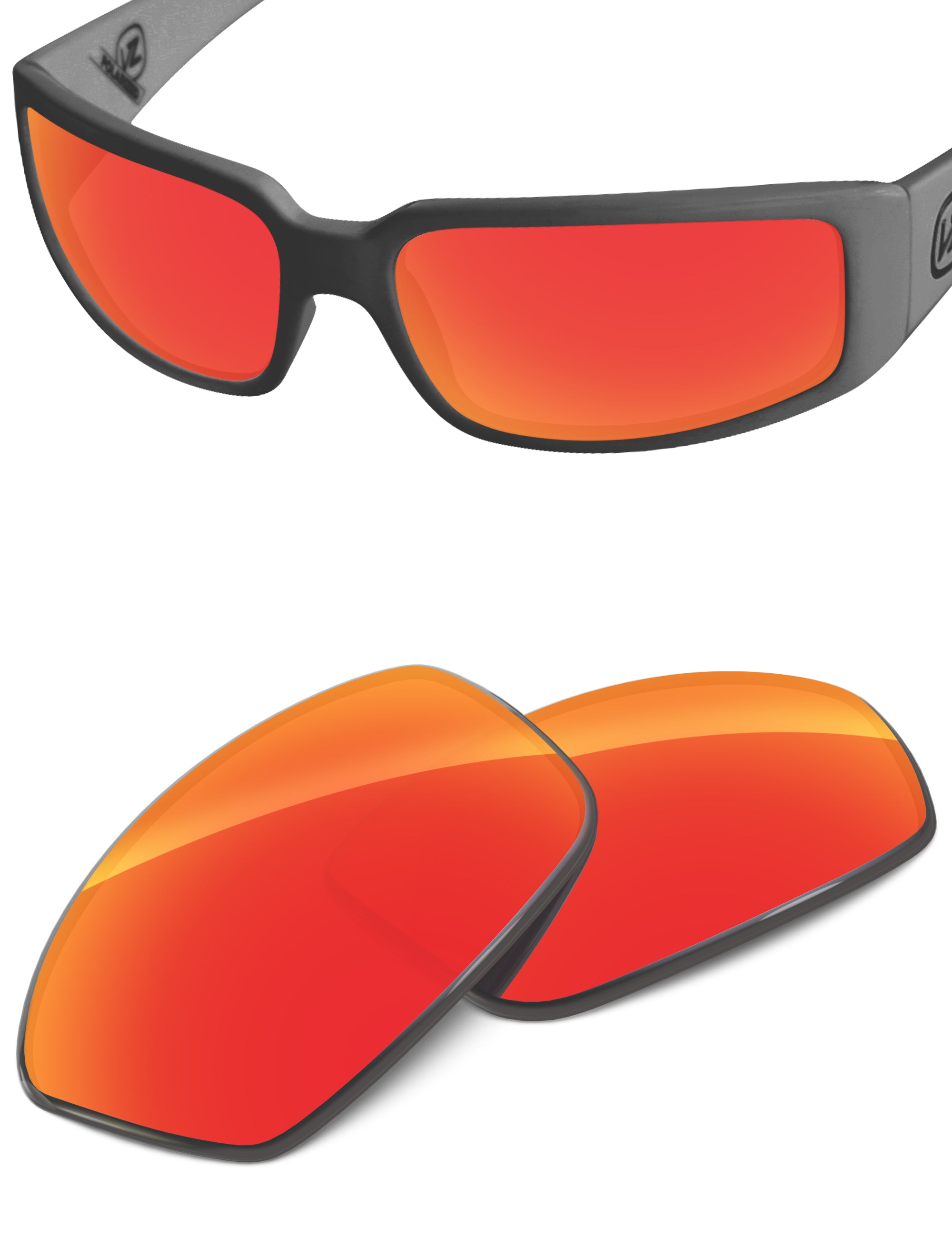 Fire Red FlashMirror™-Non-Polarized