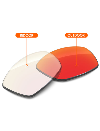 Fire Red FlashMirror™ Photochromic-Non-Polarized