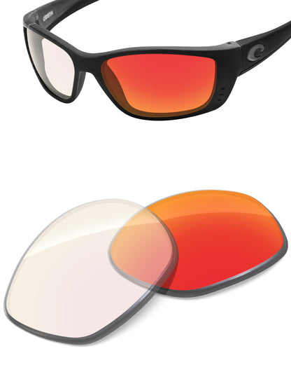 Fire Red FlashMirror™ Photochromic-Non-Polarized