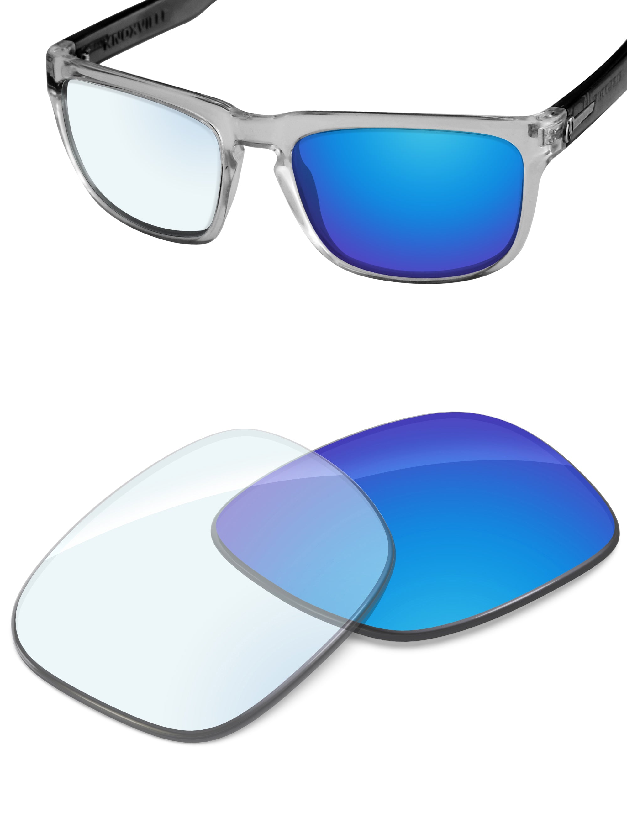 Sky Blue FlashMirror™ Photochromic-Non-Polarized