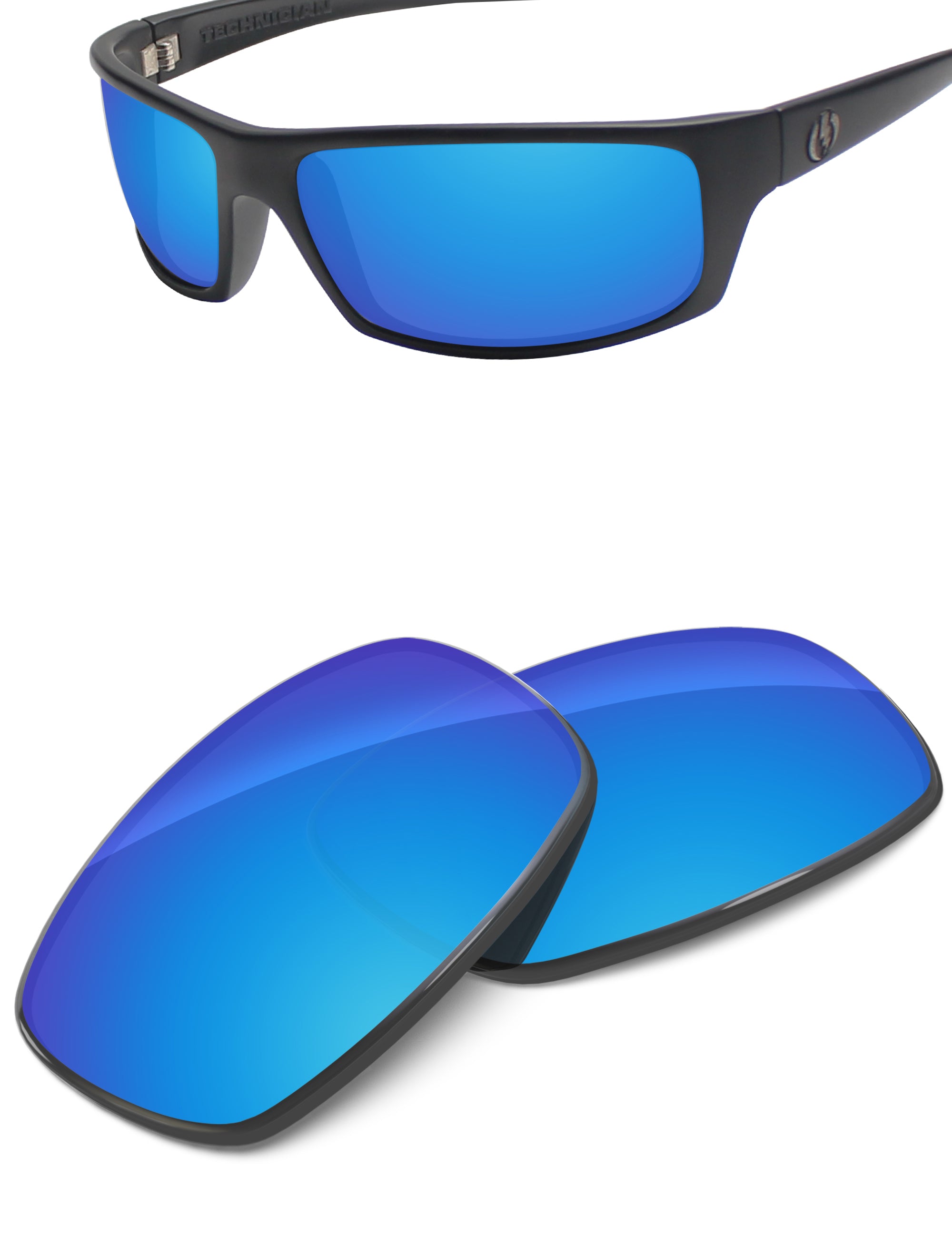 Sky Blue FlashMirror™-Non-Polarized