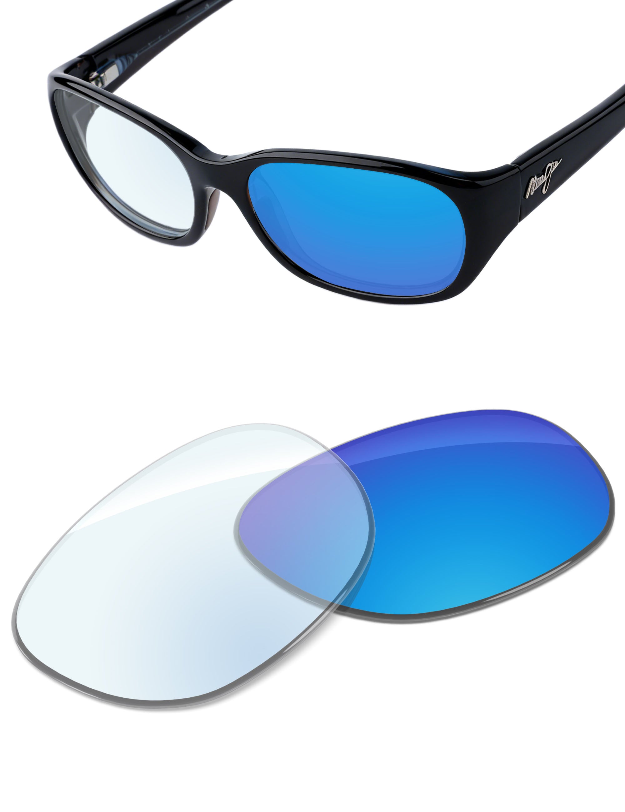 Sky Blue FlashMirror™ Photochromic-Non-Polarized
