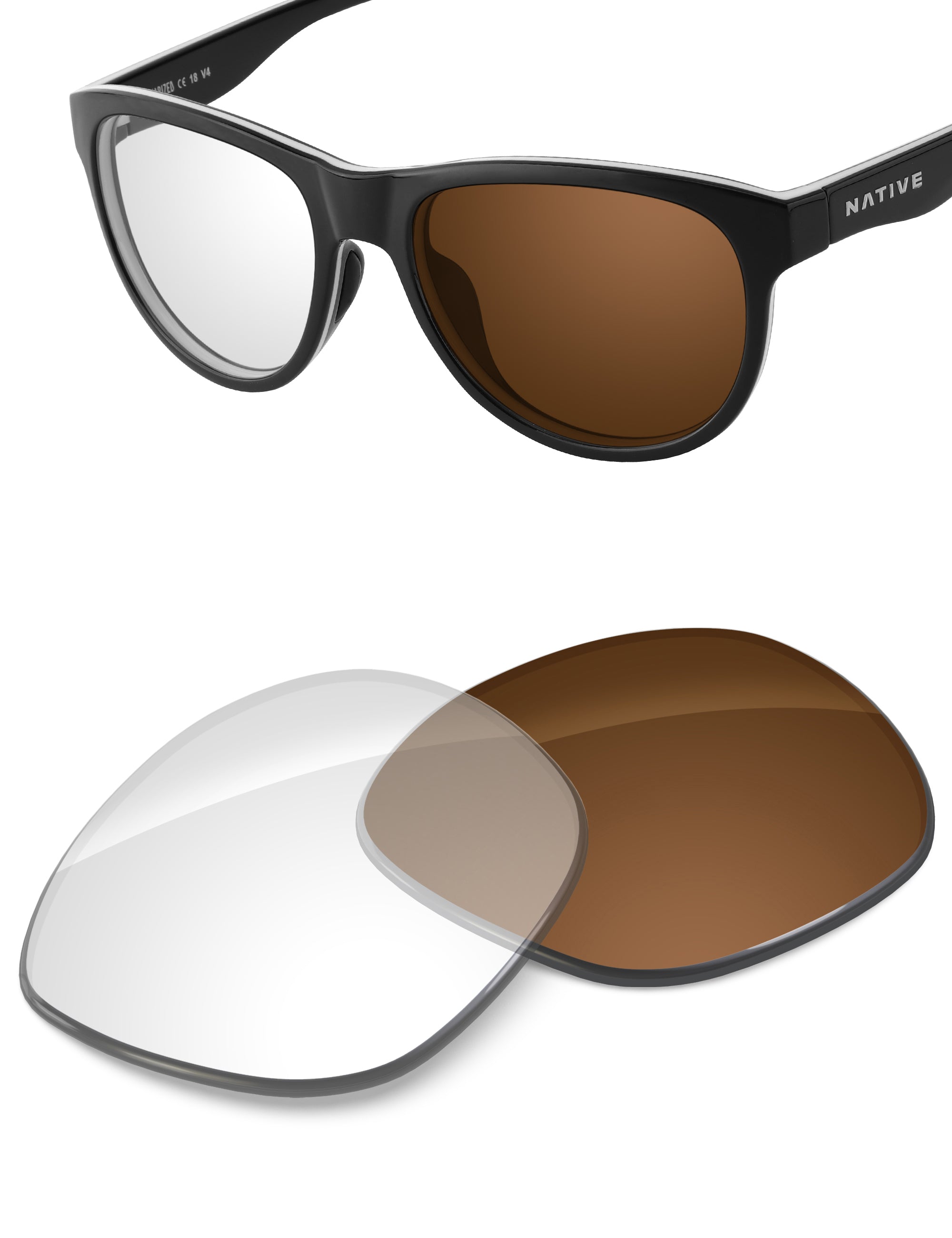 Adapt Brown Photochromic Blue Light Blocking-Non-Polarized