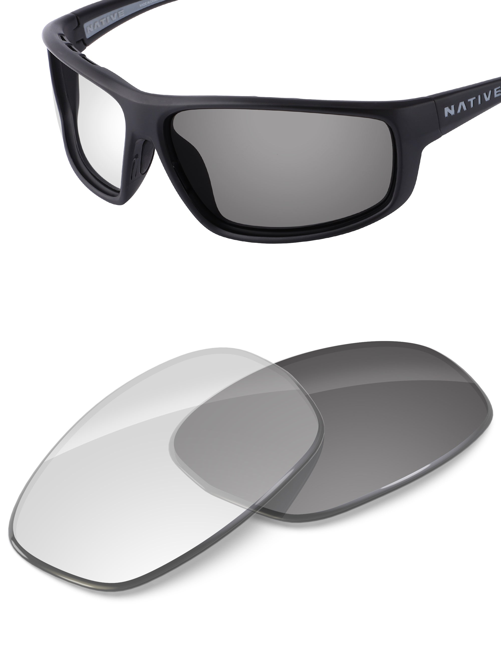 Adapt Gray Photochromic Blue Light Blocking-Non-Polarized