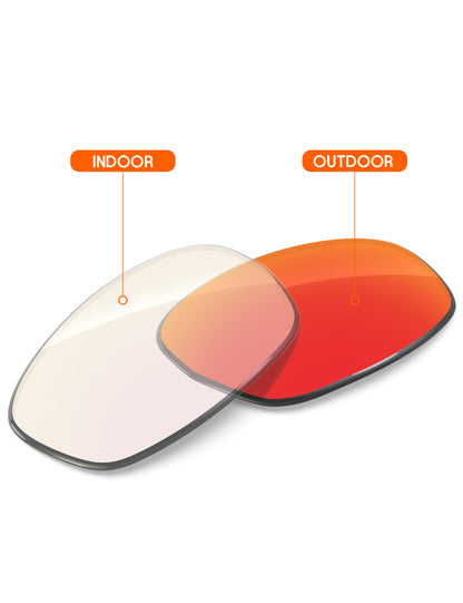Fire Red FlashMirror™ Photochromic-Non-Polarized