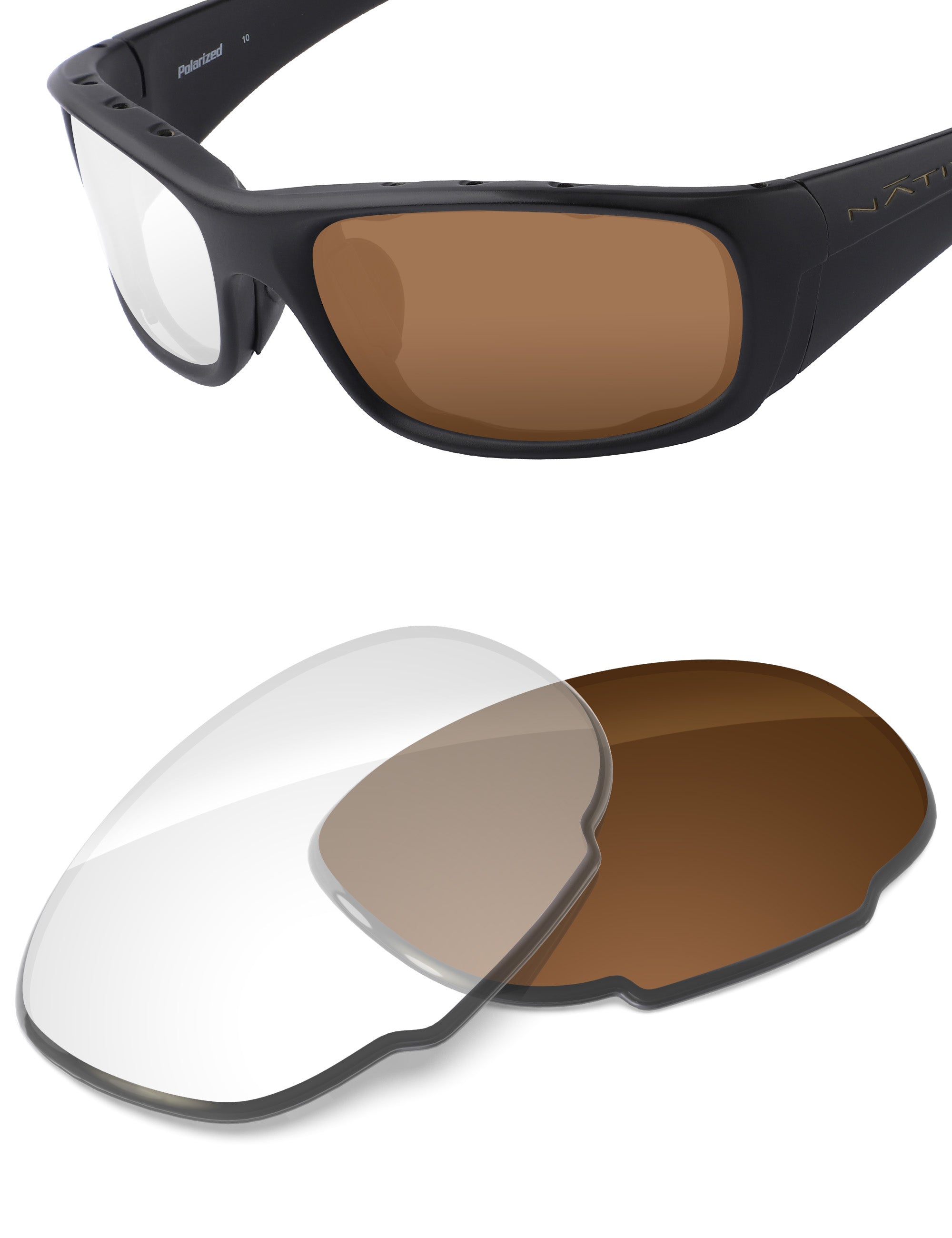 Adapt Brown Photochromic Blue Light Blocking-Non-Polarized