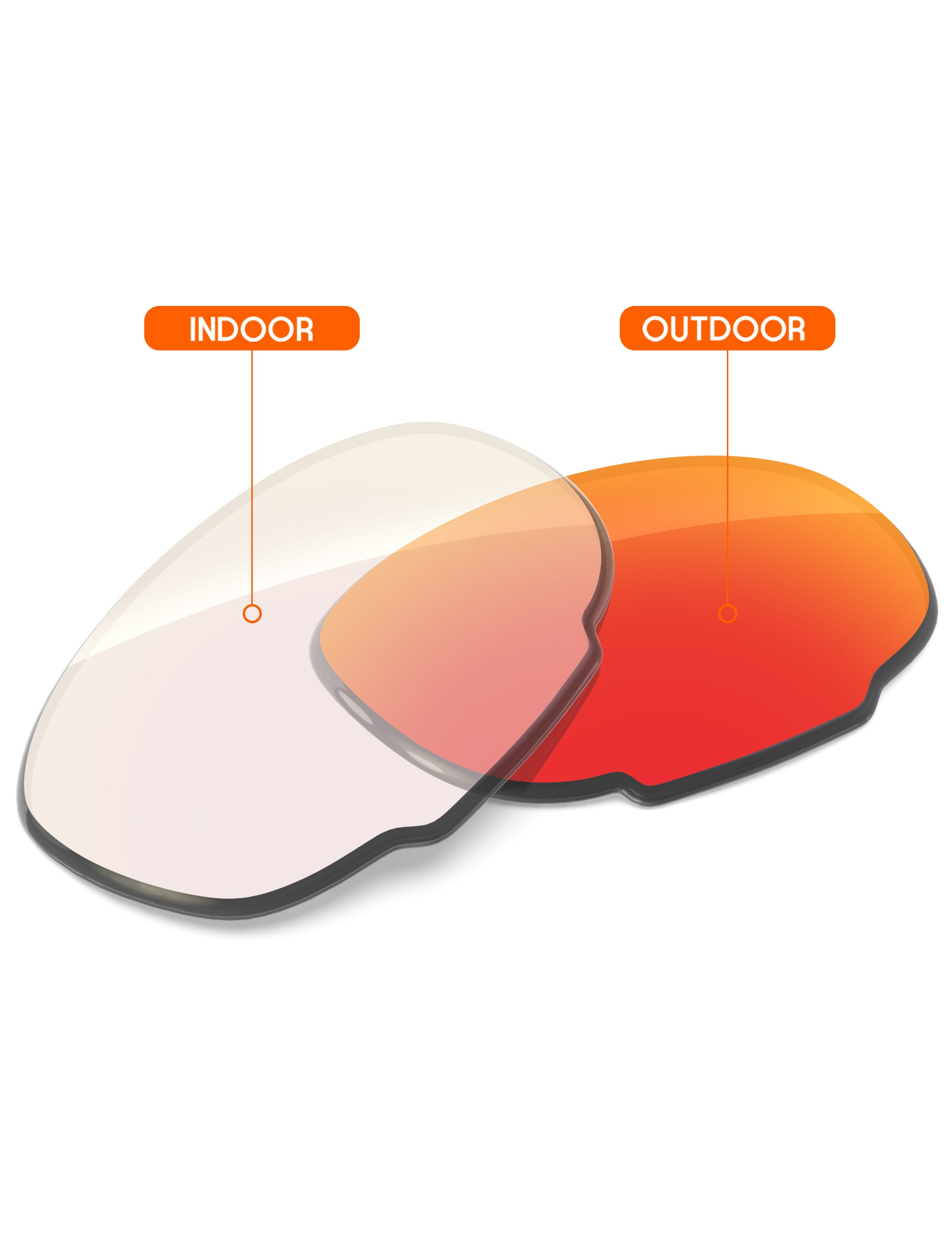 Fire Red FlashMirror™ Photochromic-Non-Polarized