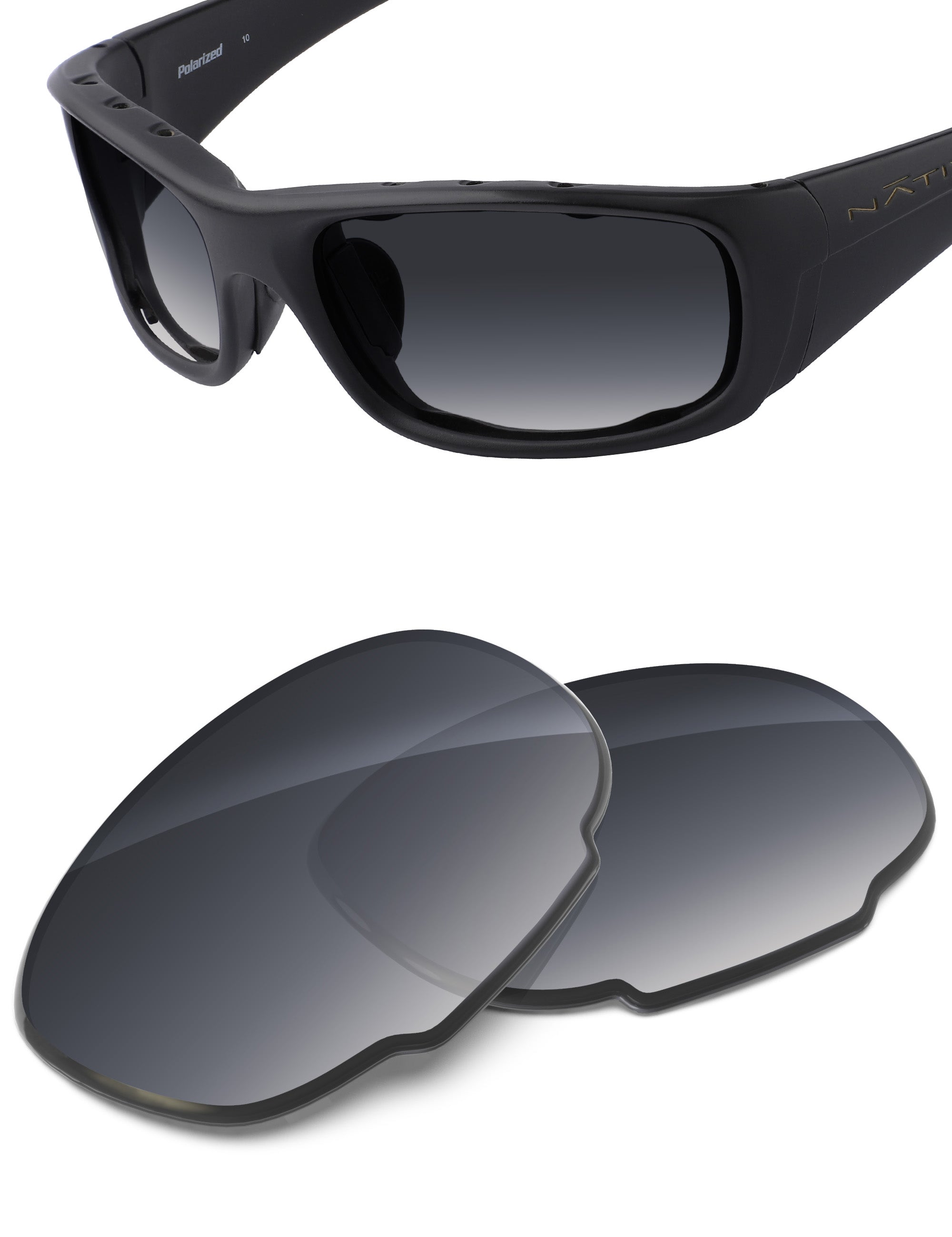 Gray Gradient-Non-Polarized