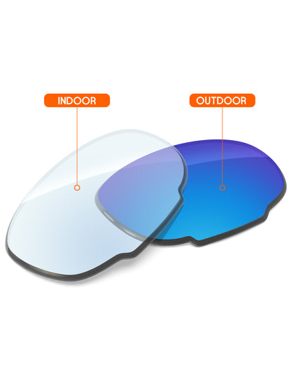 Sky Blue FlashMirror™ Photochromic-Non-Polarized