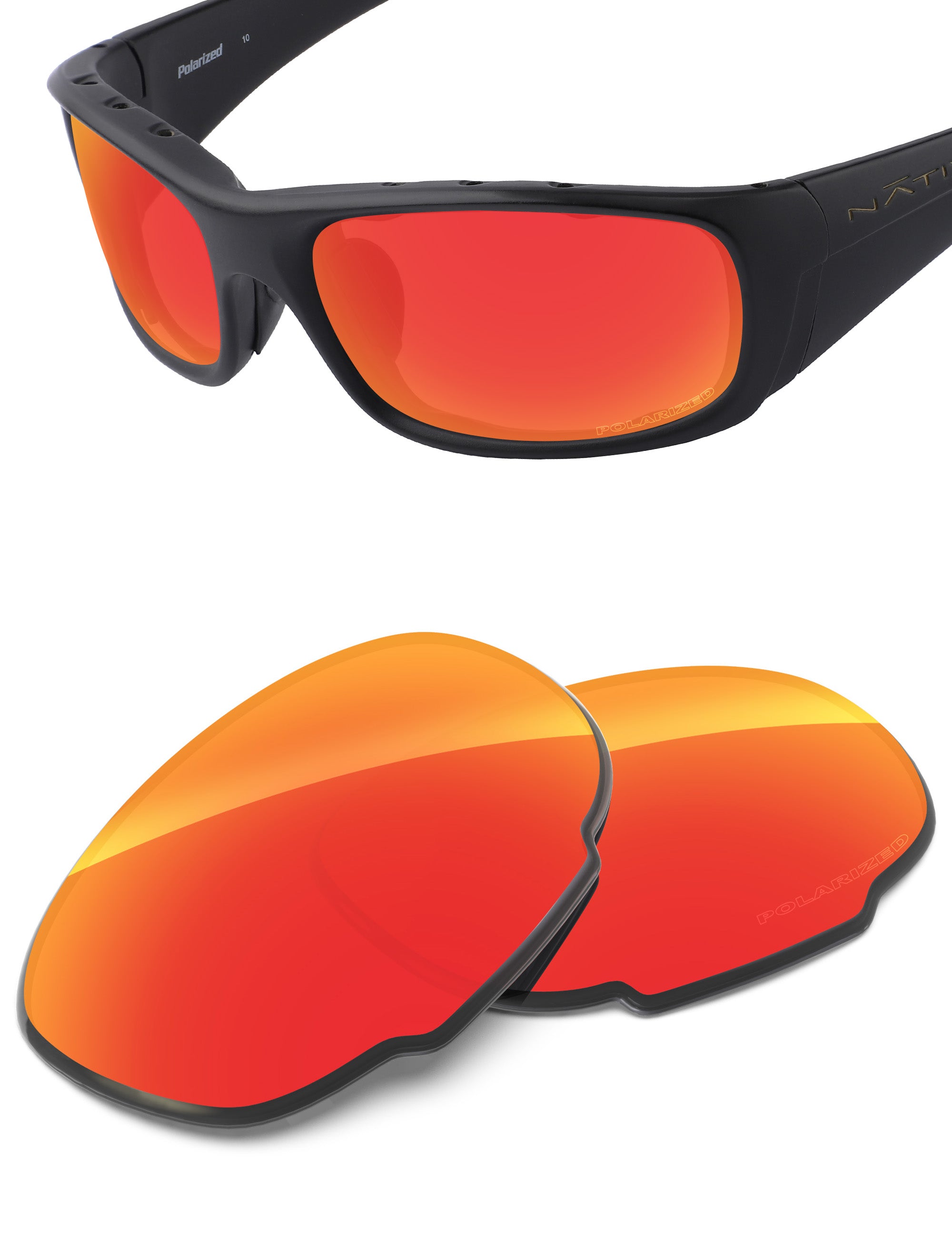 Fire Red FlashMirror™-Polarized