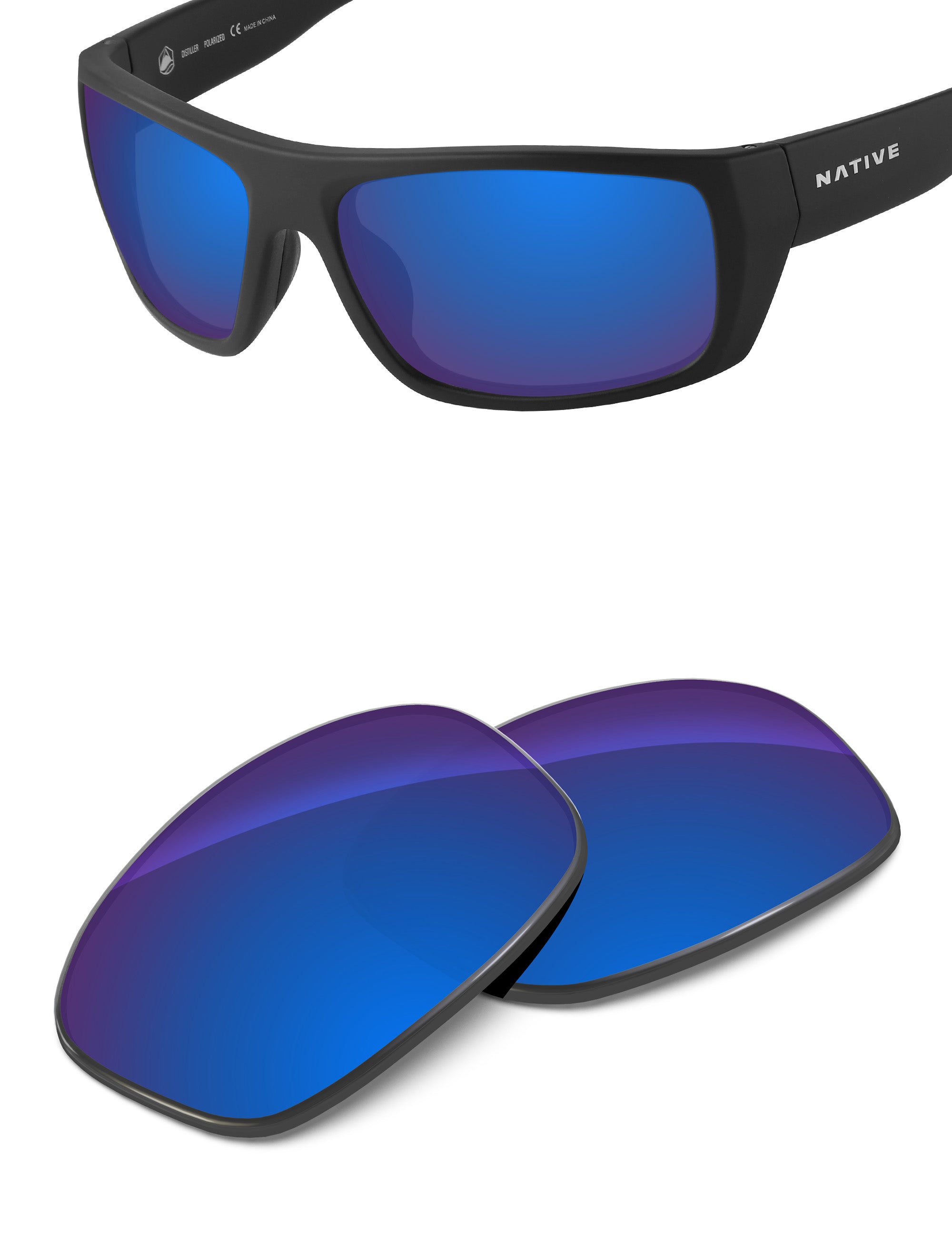 Sapphire Blue FlashMirror™-Non-Polarized