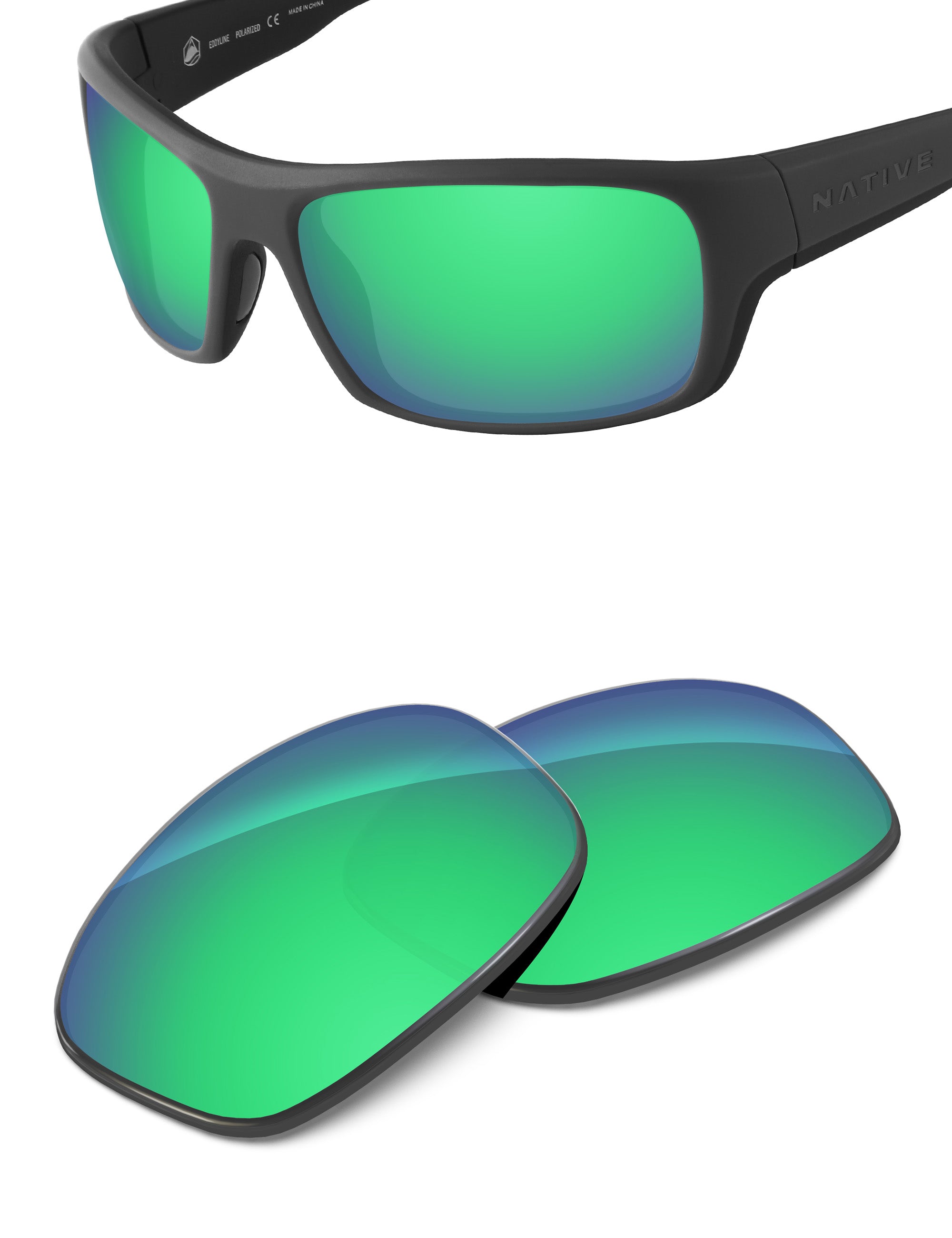 Emerald Green FlashMirror™-Non-Polarized