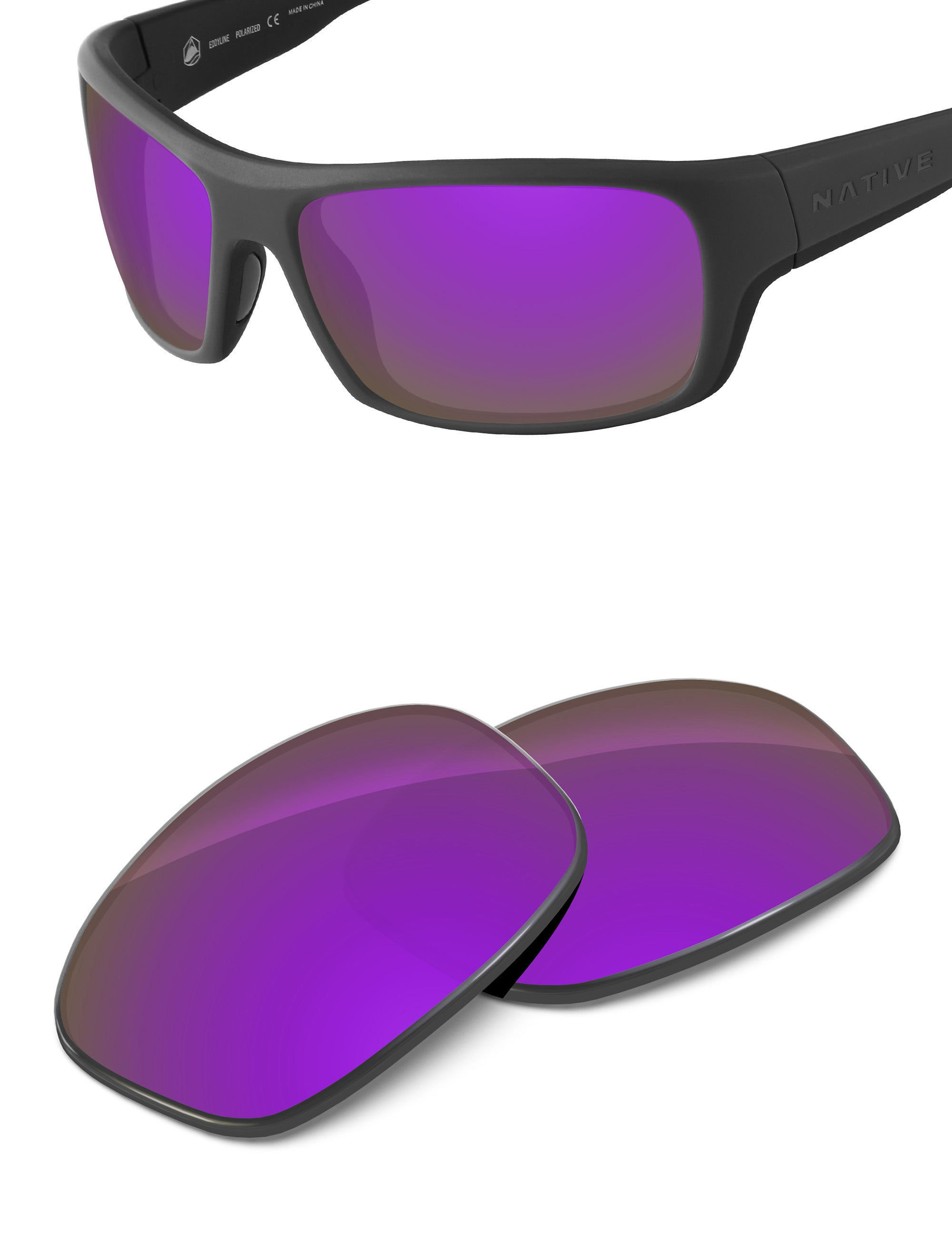 Plum Purple FlashMirror™-Non-Polarized