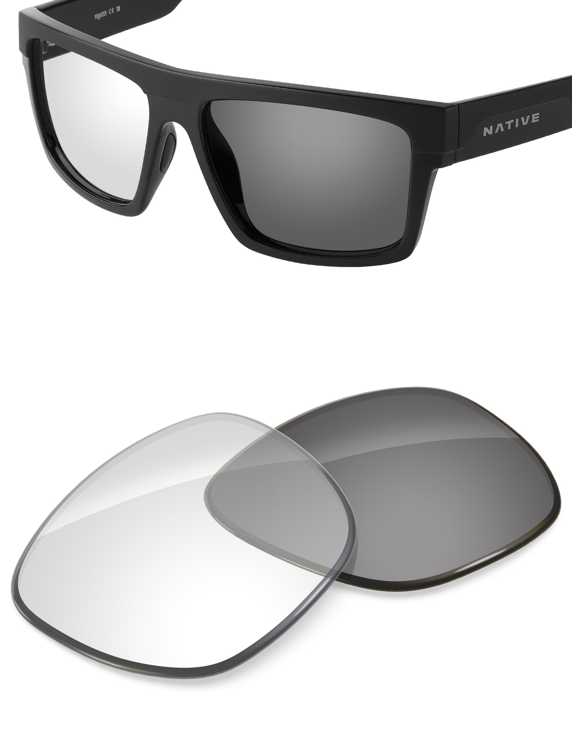 Adapt Gray Photochromic Blue Light Blocking-Non-Polarized