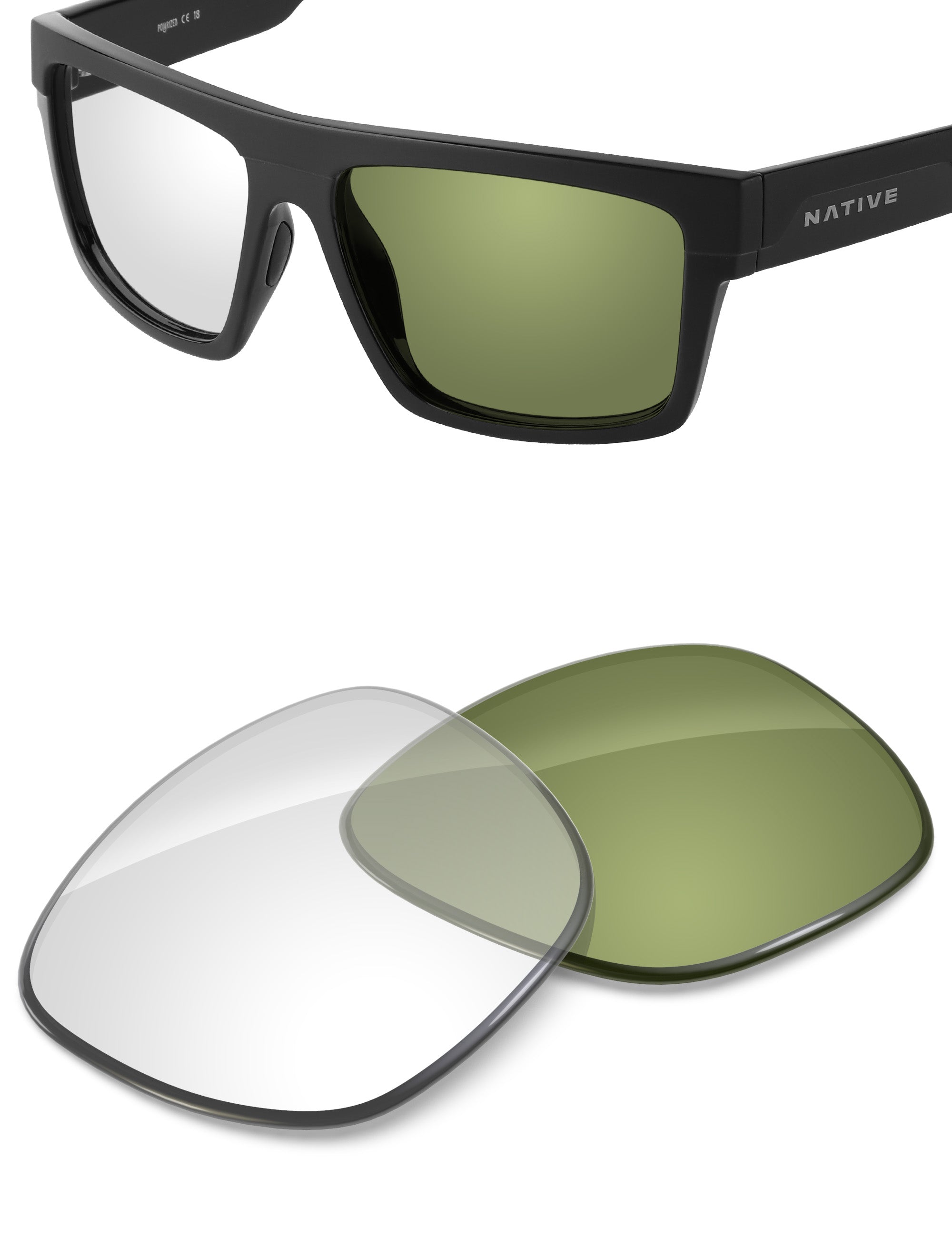 Adapt Green Photochromic Blue Light Blocking-Non-Polarized