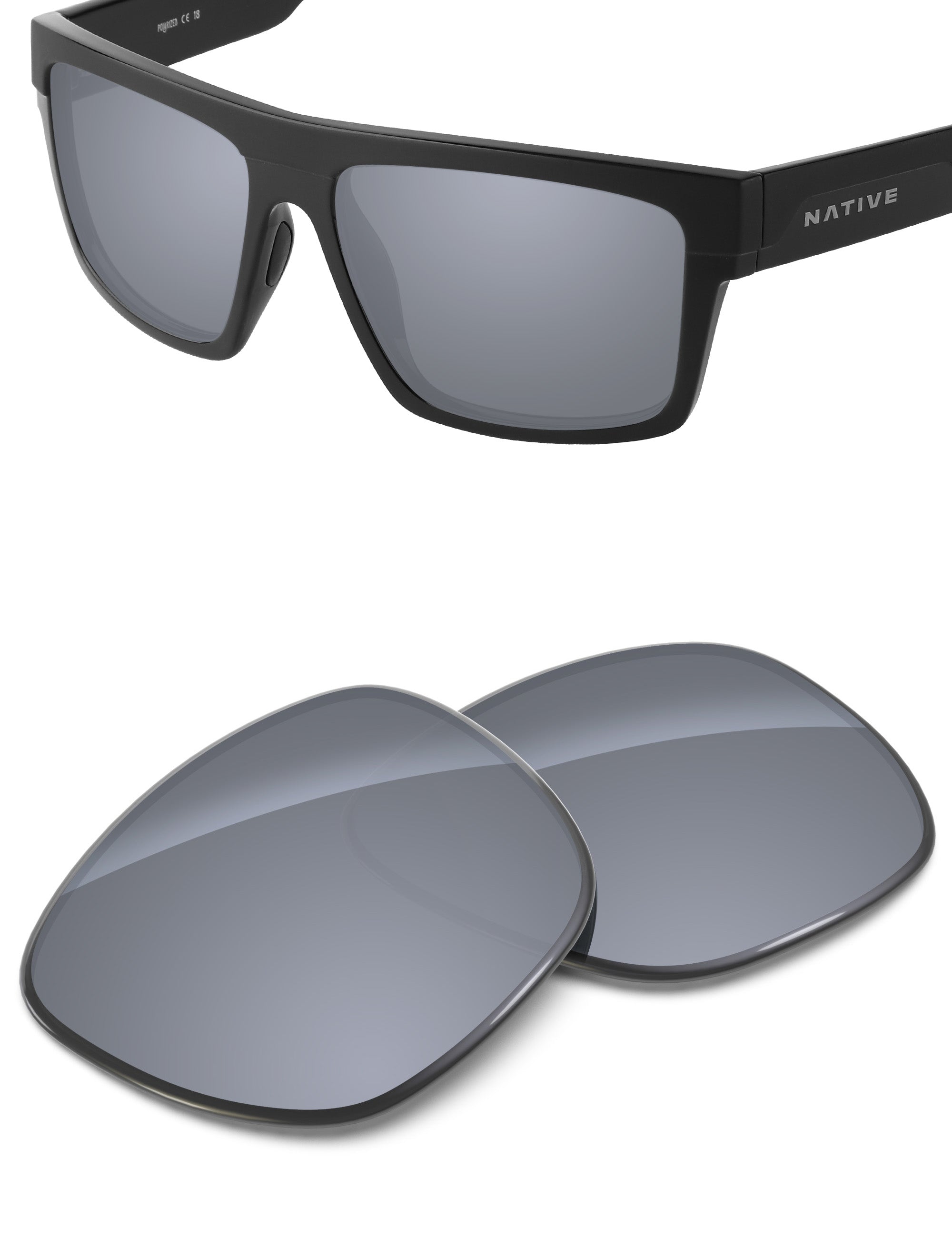 Silver Metallic FlashMirror™-Non-Polarized