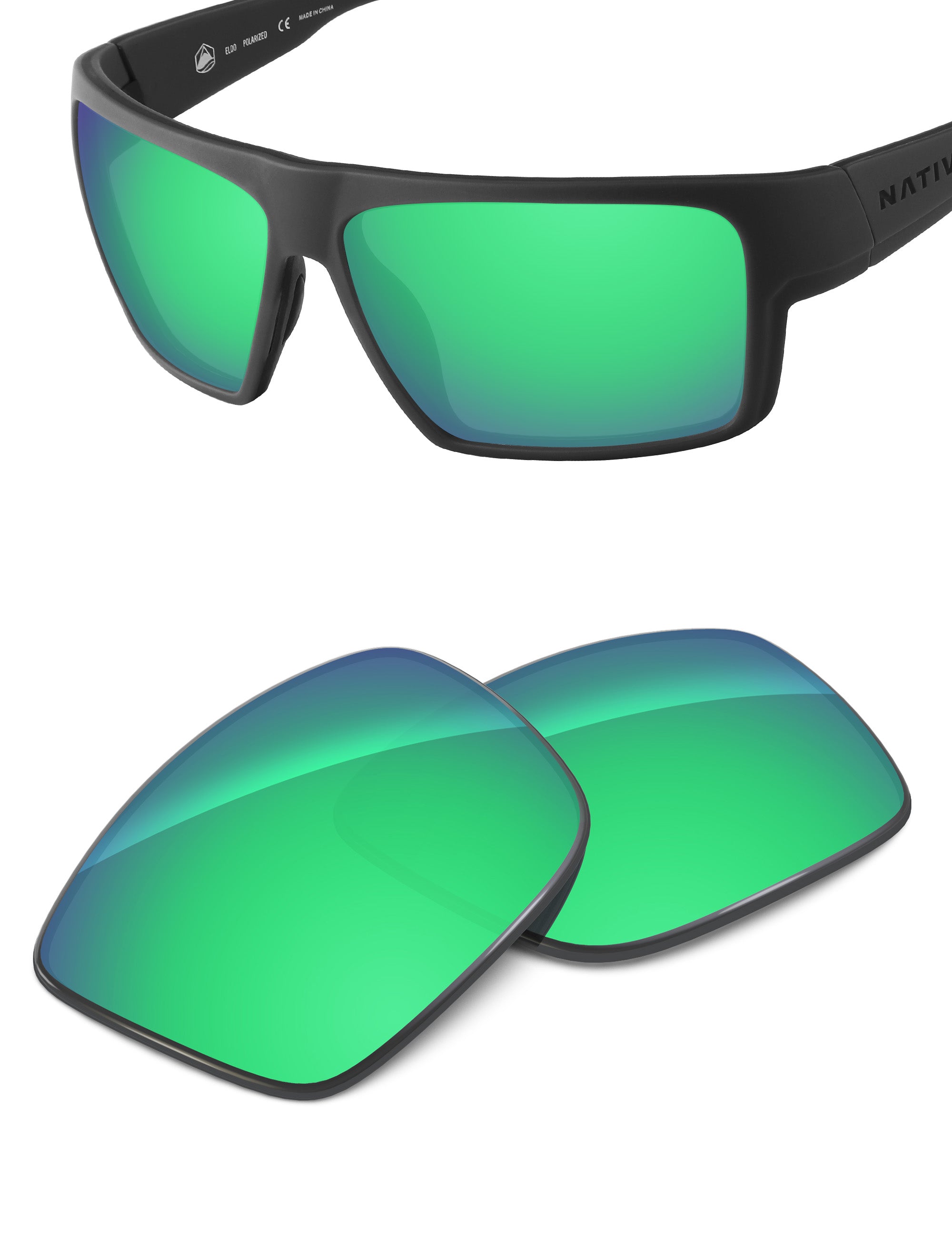Emerald Green FlashMirror™-Non-Polarized