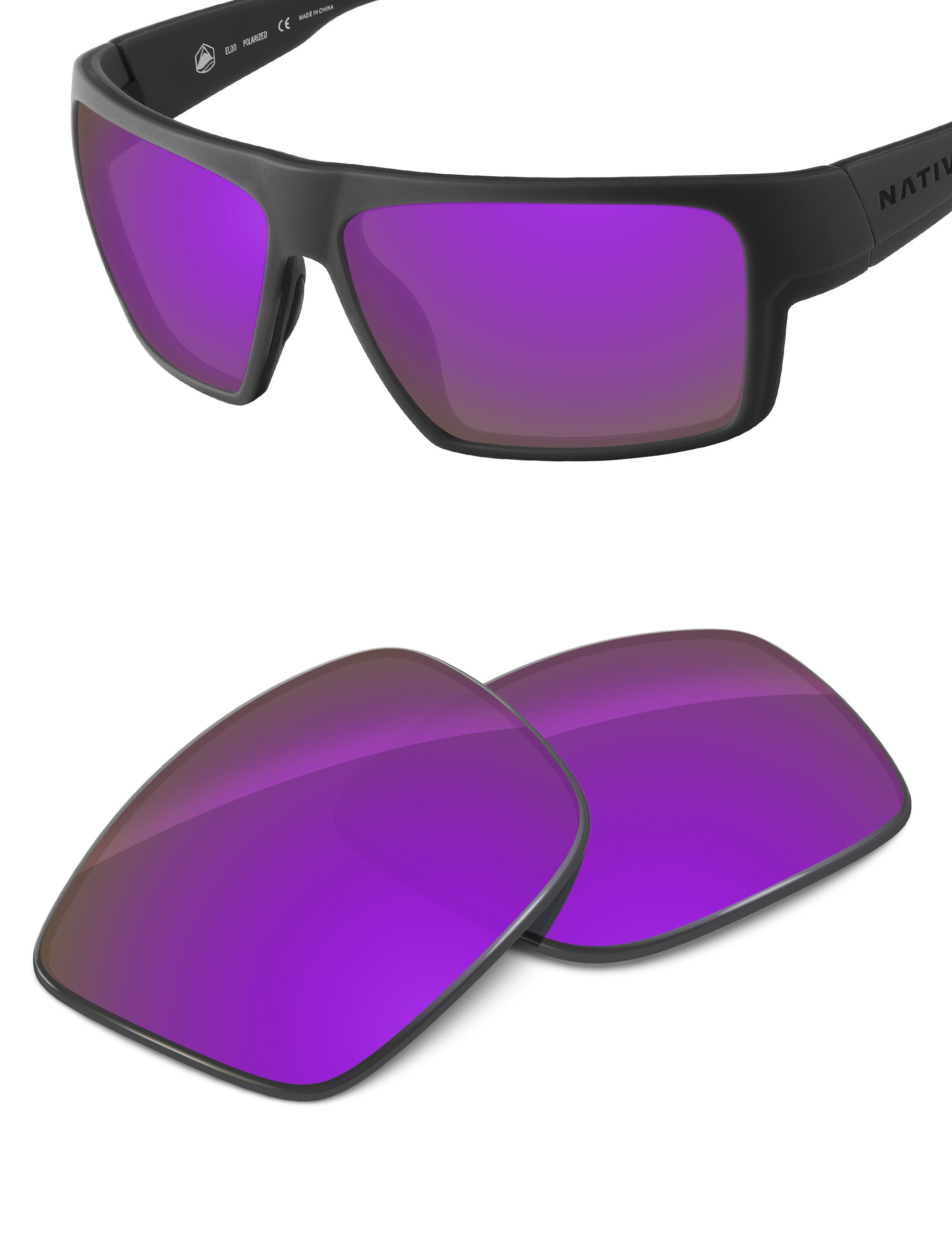 Plum Purple FlashMirror™-Non-Polarized
