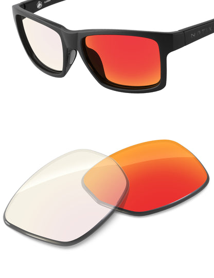 Fire Red FlashMirror™ Photochromic-Non-Polarized