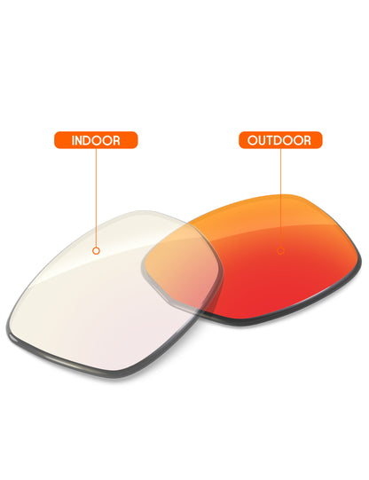 Fire Red FlashMirror™ Photochromic-Non-Polarized