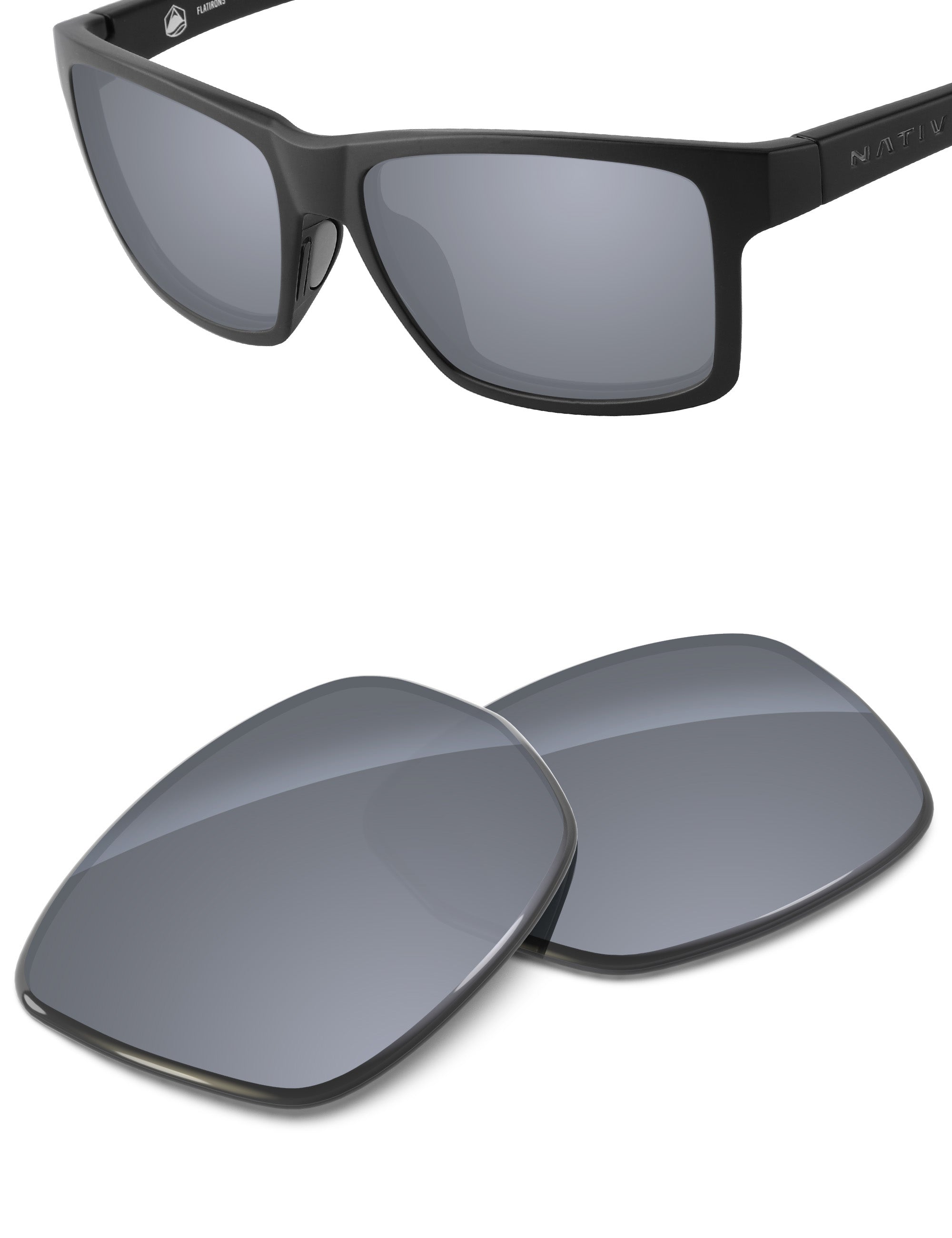 Silver Metallic FlashMirror™-Non-Polarized