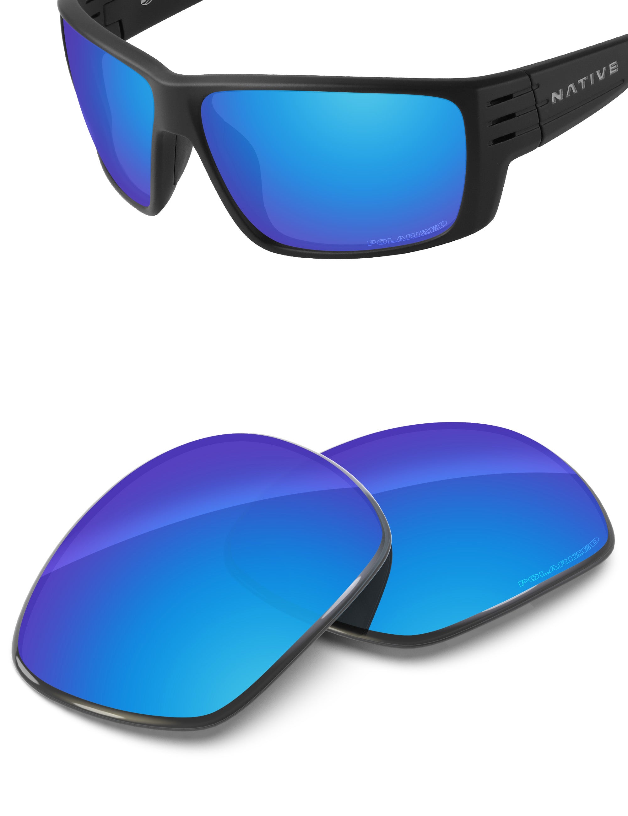 Sky Blue FlashMirror™-Polarized