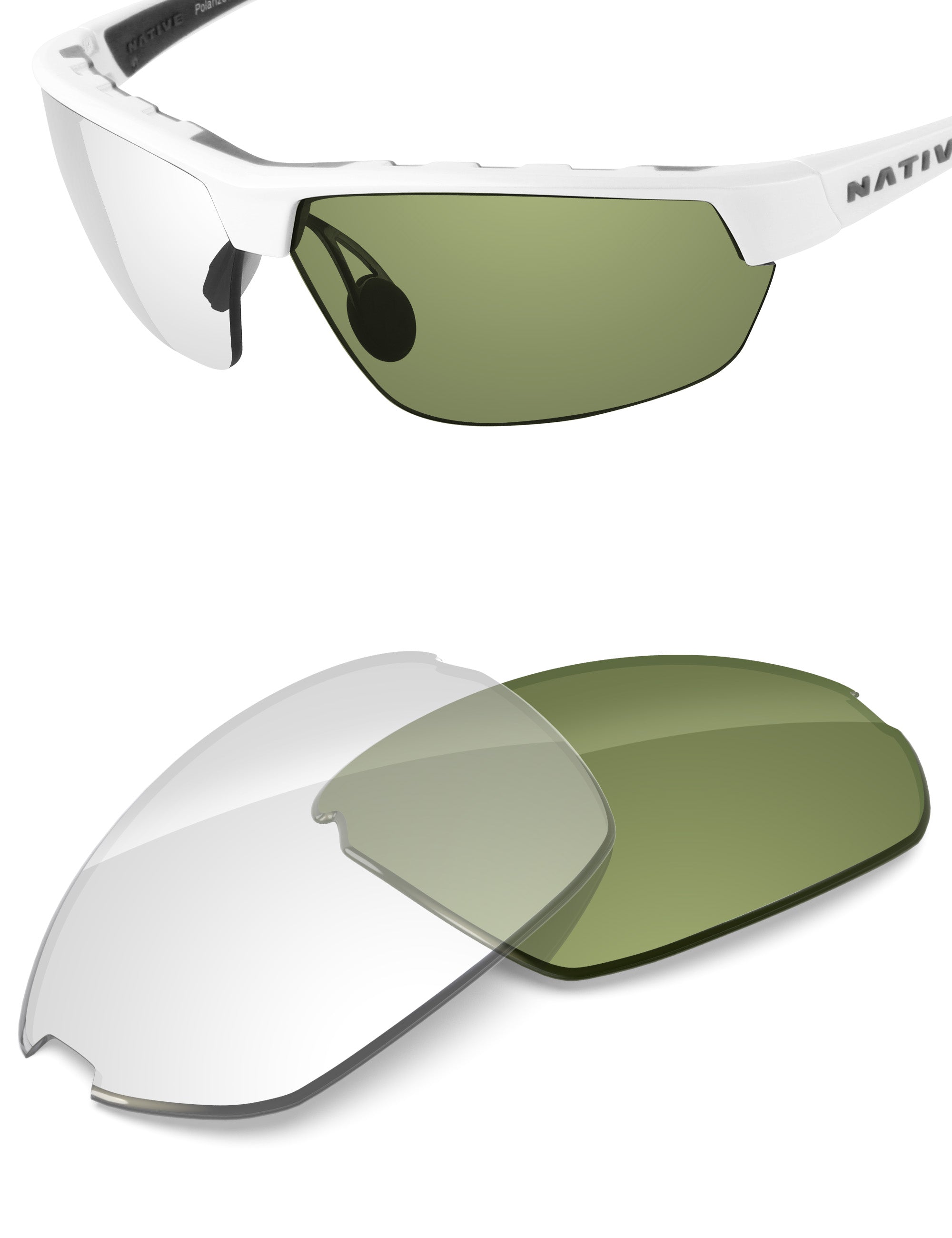 Adapt Green Photochromic Blue Light Blocking-Non-Polarized