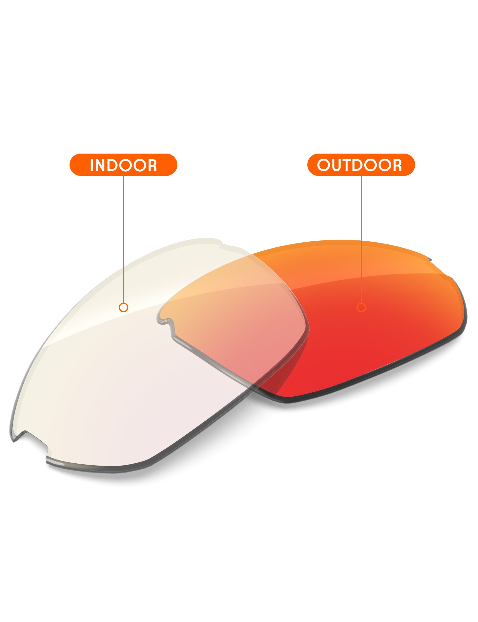 Fire Red FlashMirror™ Photochromic-Non-Polarized