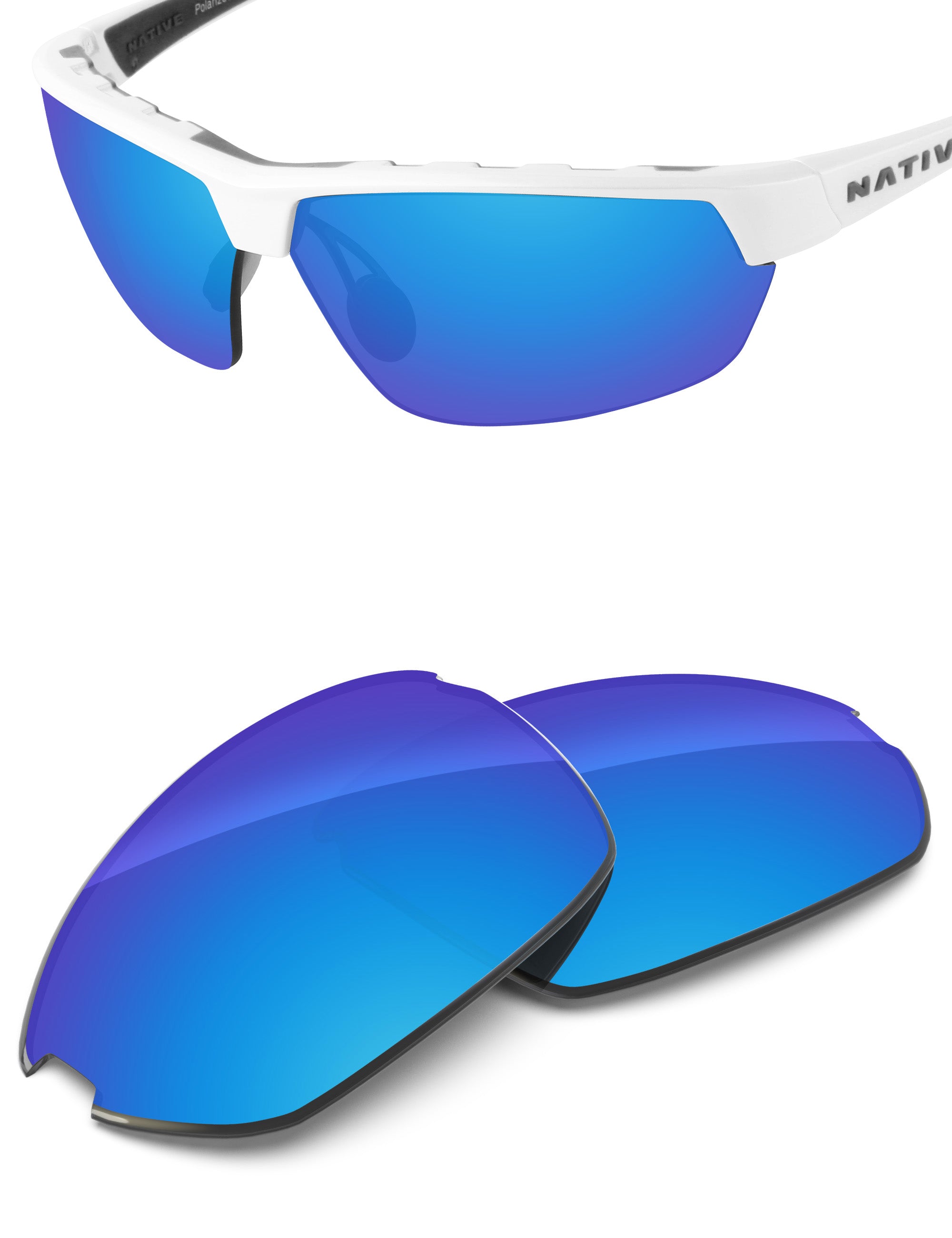 Sky Blue FlashMirror™-Non-Polarized