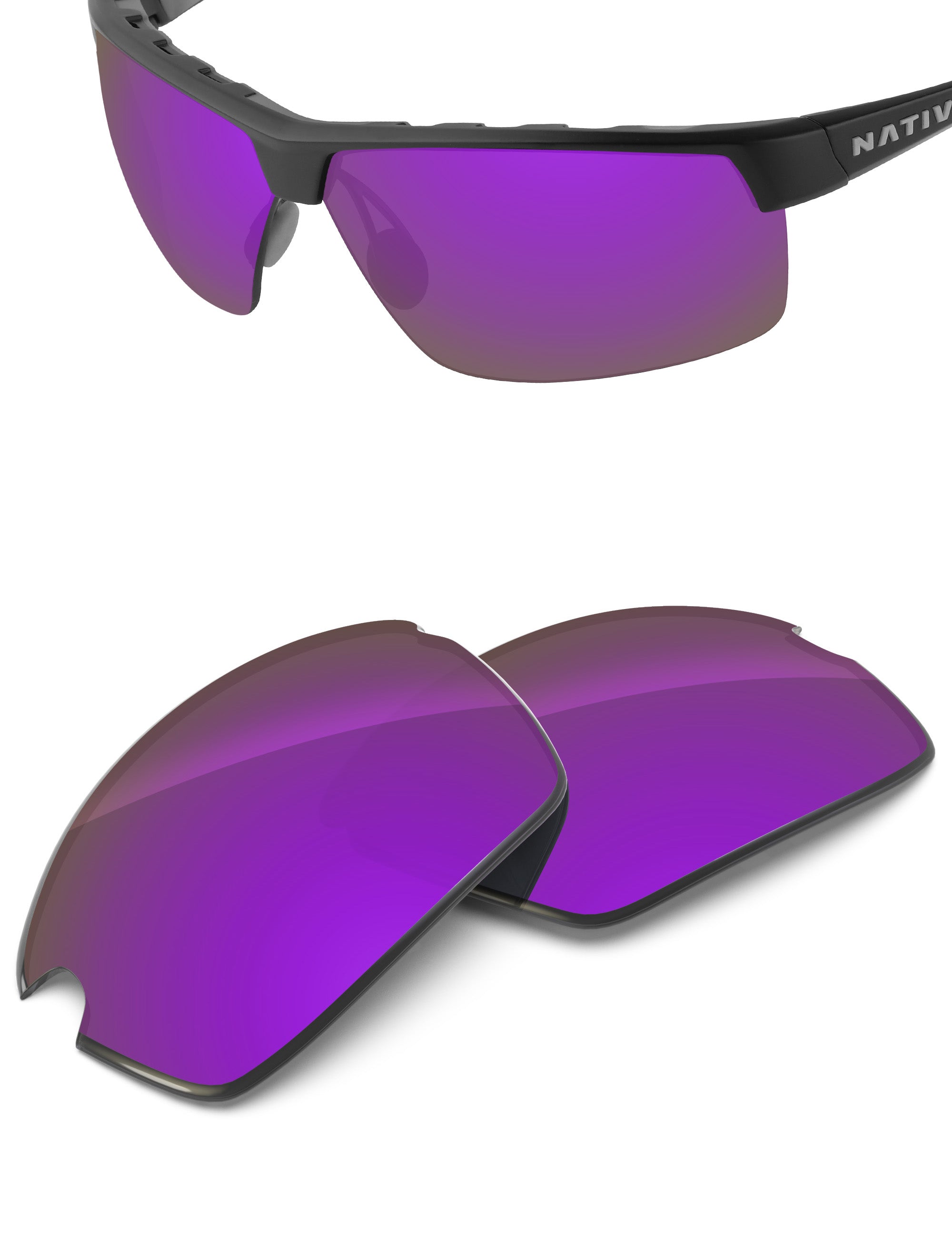 Plum Purple FlashMirror™-Non-Polarized