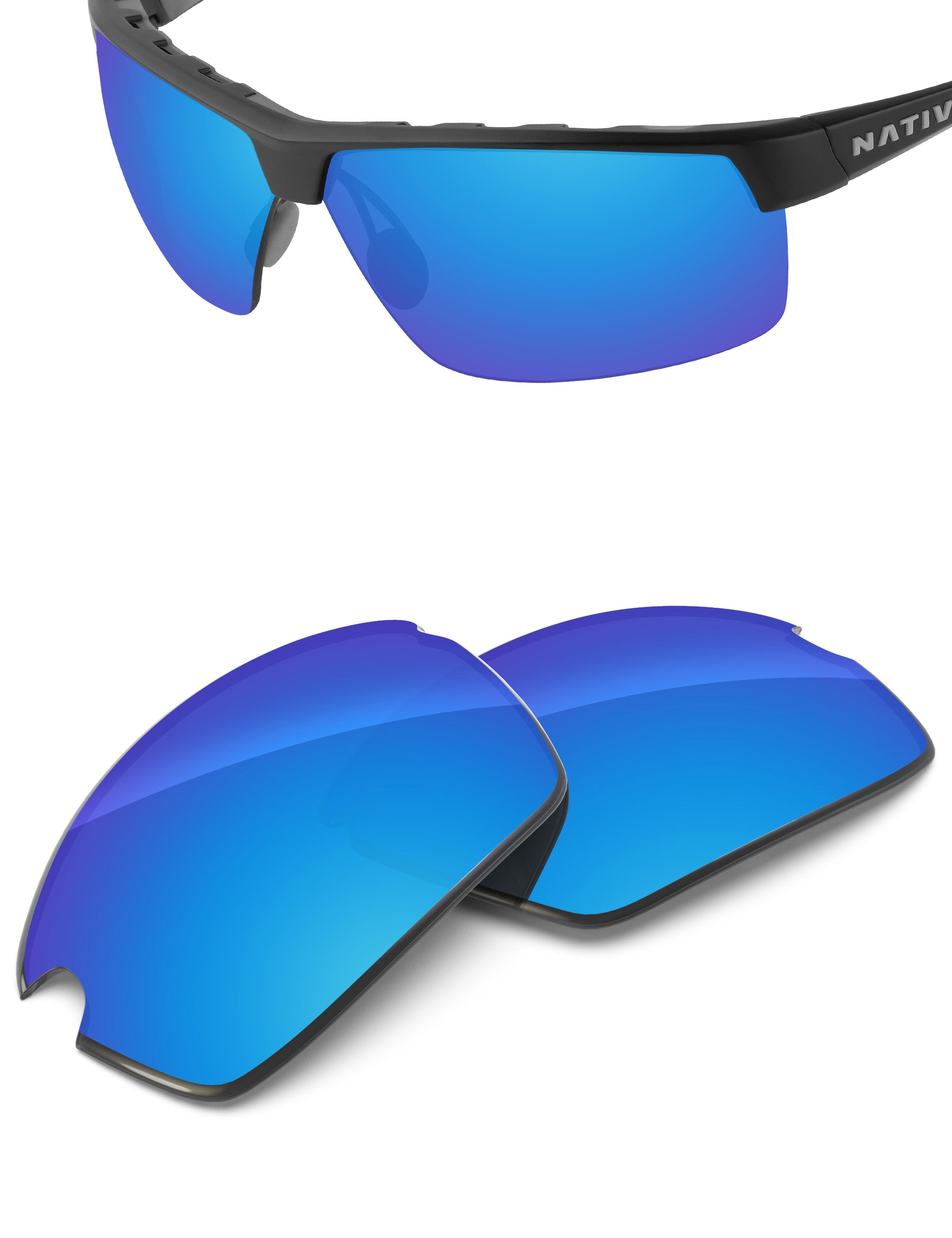 Sky Blue FlashMirror™-Non-Polarized