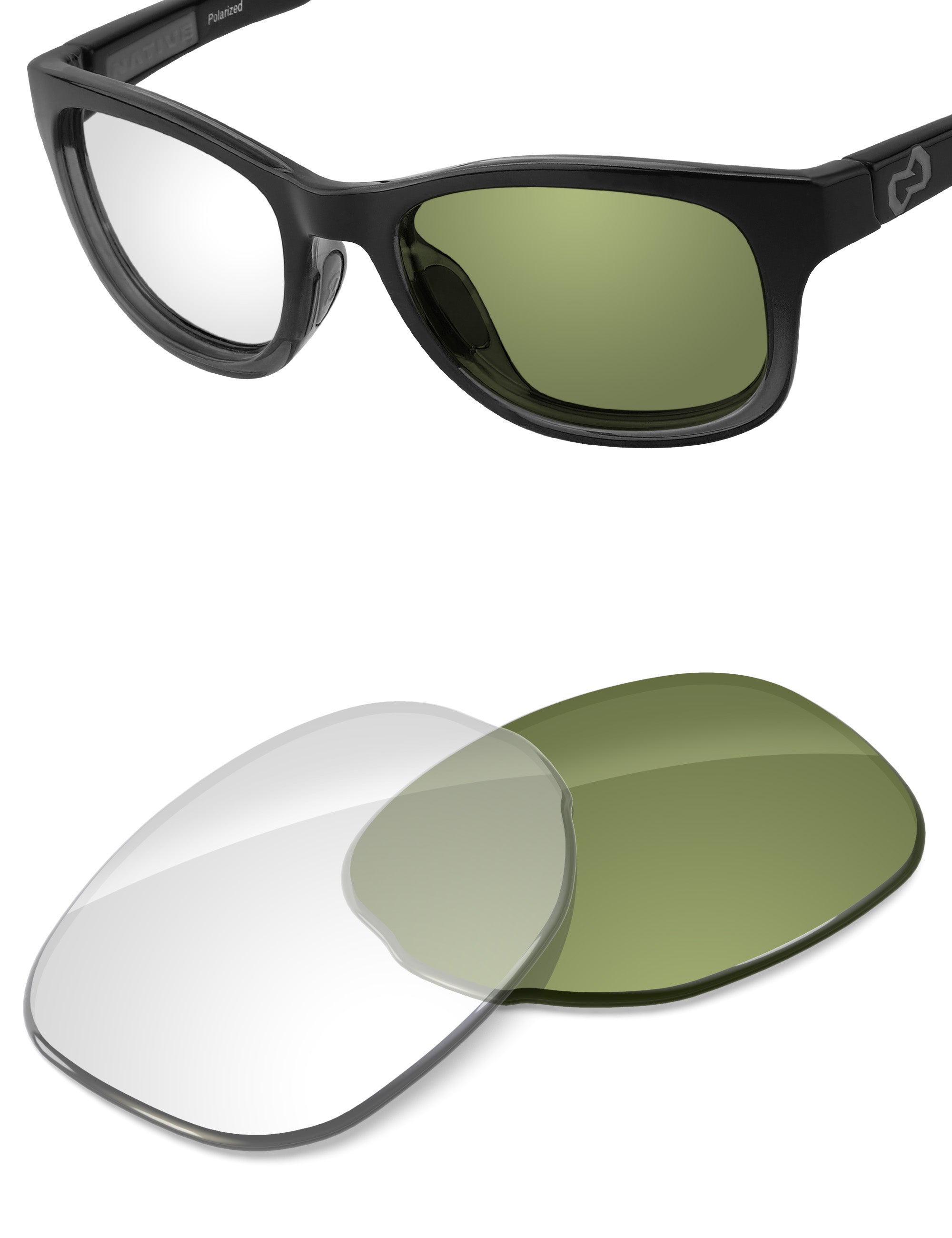 Adapt Green Photochromic Blue Light Blocking-Non-Polarized
