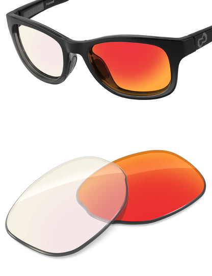 Fire Red FlashMirror™ Photochromic-Non-Polarized