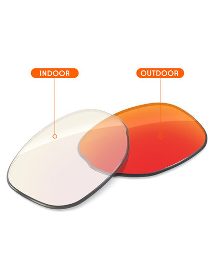 Fire Red FlashMirror™ Photochromic-Non-Polarized