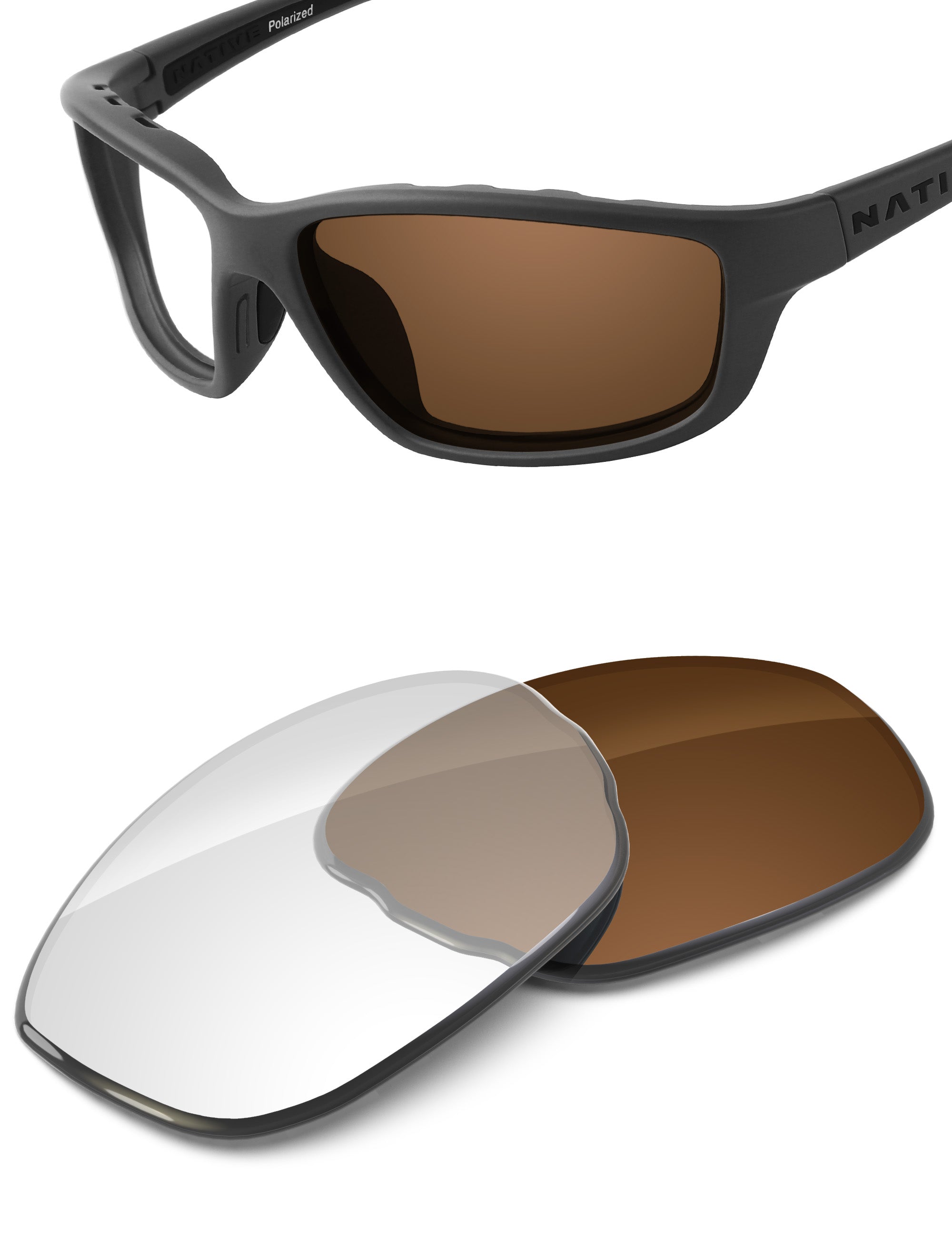 Adapt Brown Photochromic Blue Light Blocking-Non-Polarized