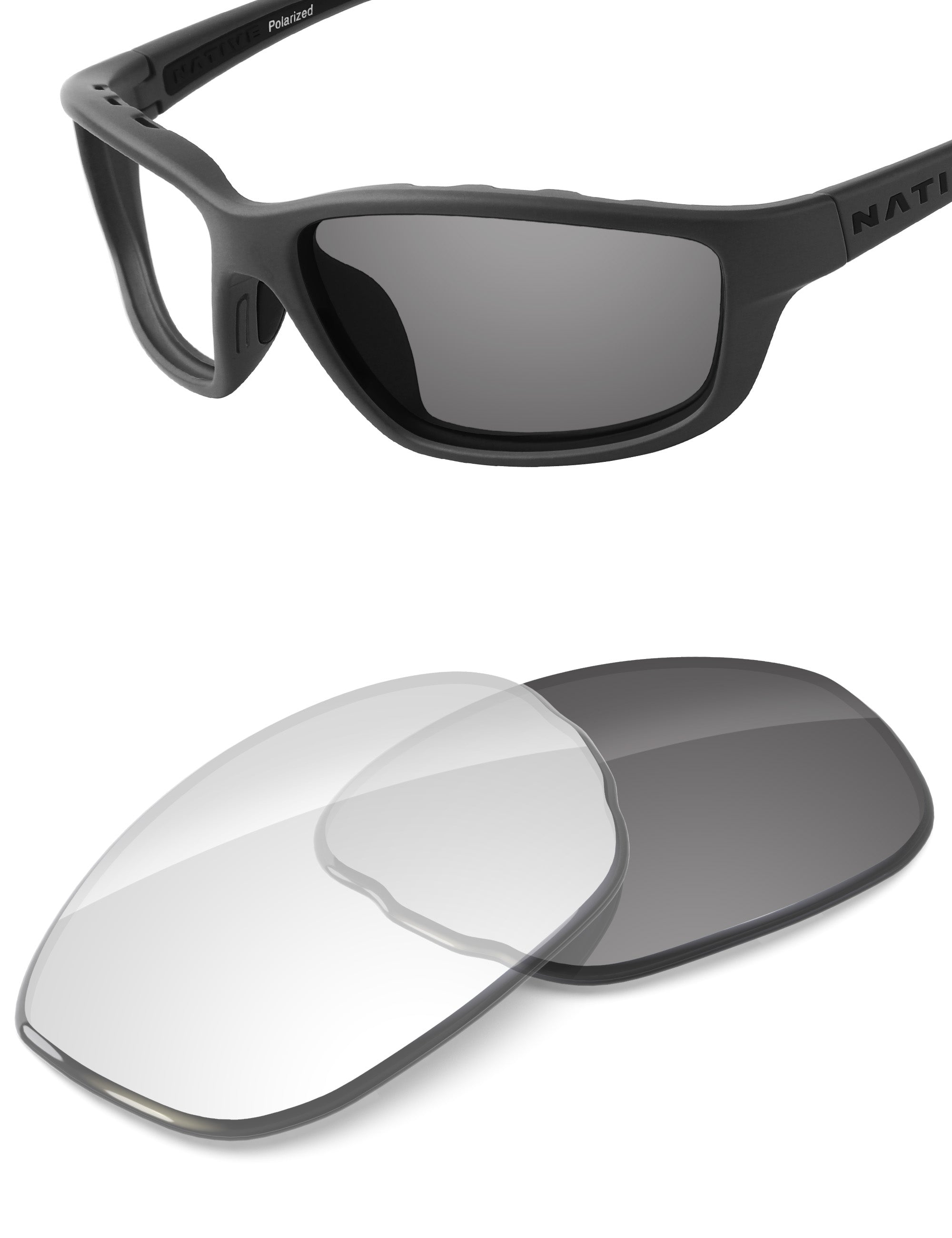 Adapt Gray Photochromic Blue Light Blocking-Non-Polarized