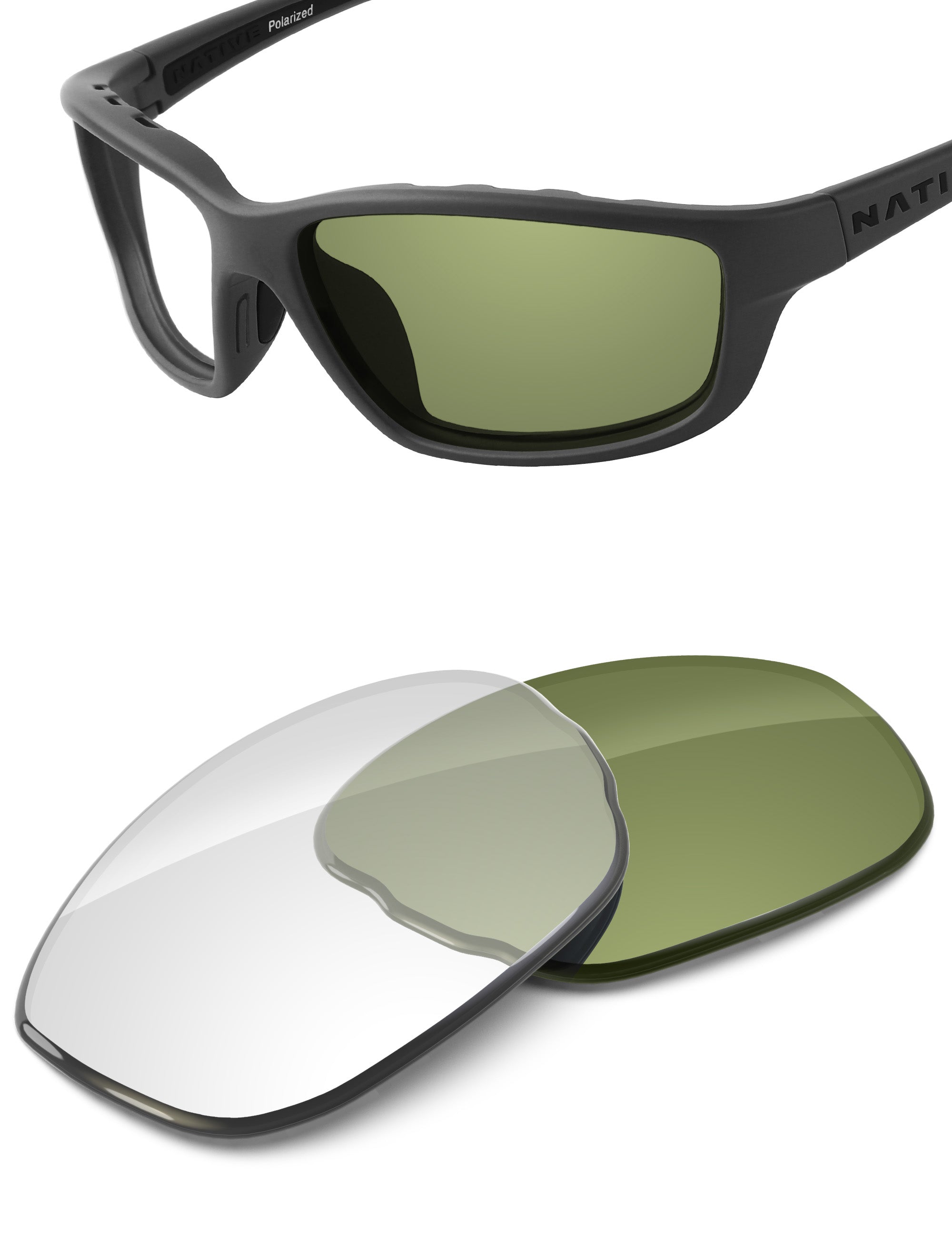 Adapt Green Photochromic Blue Light Blocking-Non-Polarized