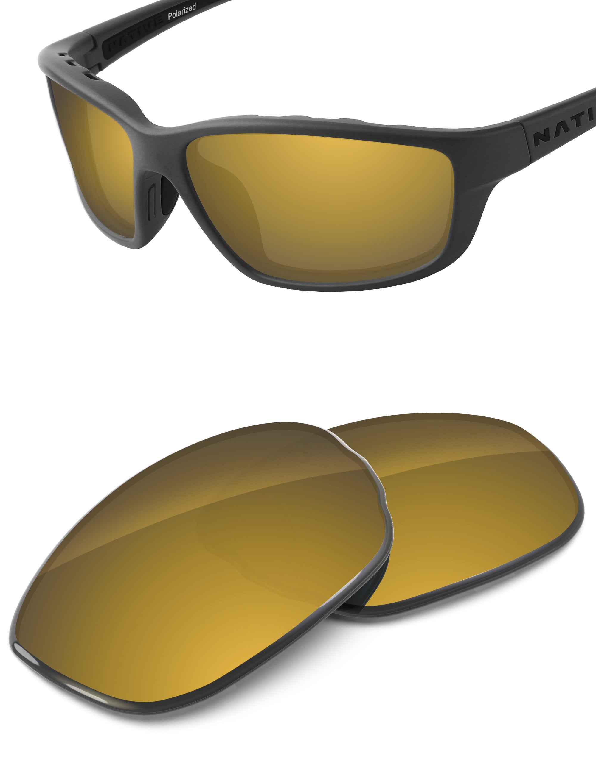 Tungsten Gold FlashMirror™-Non-Polarized