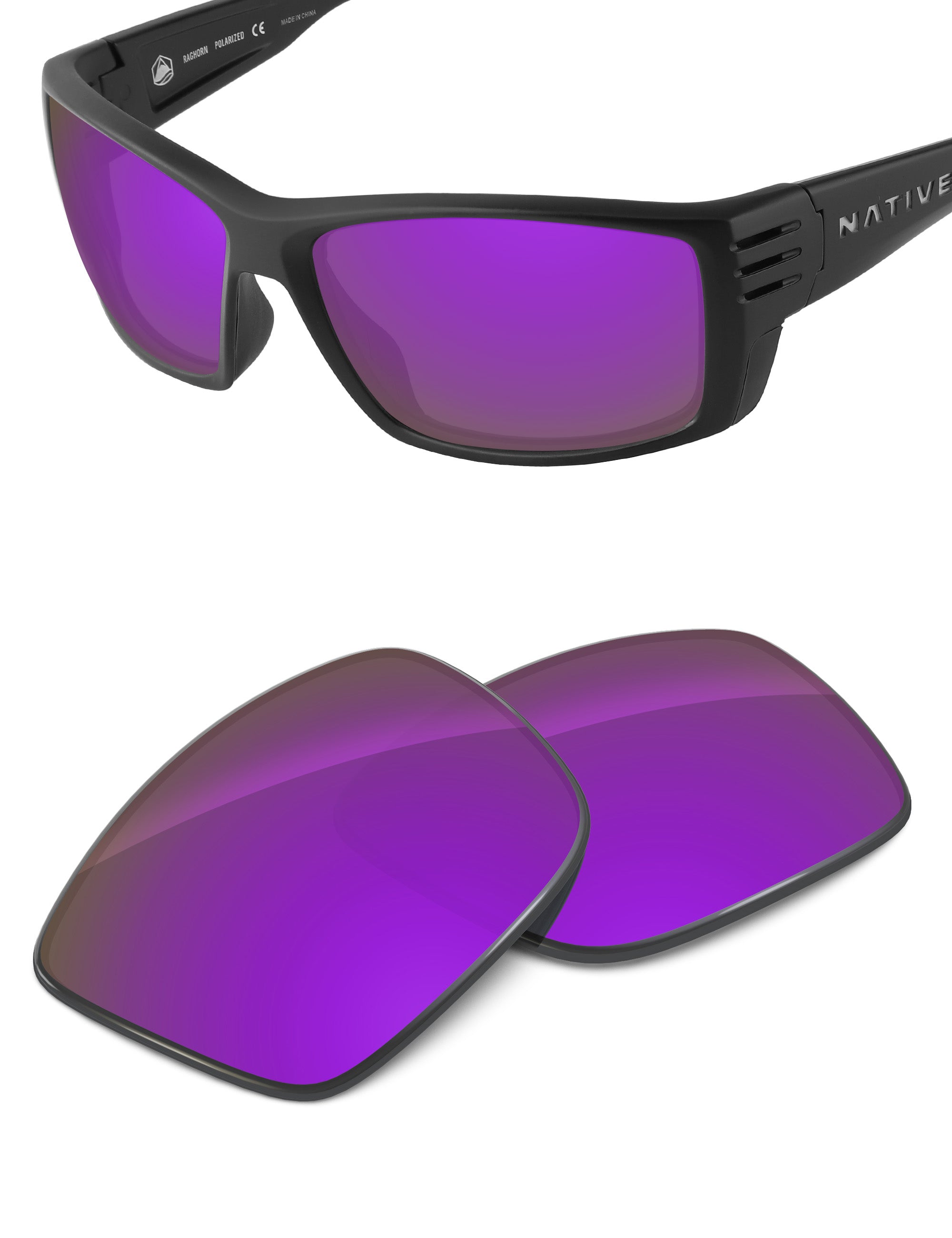 Plum Purple FlashMirror™-Non-Polarized