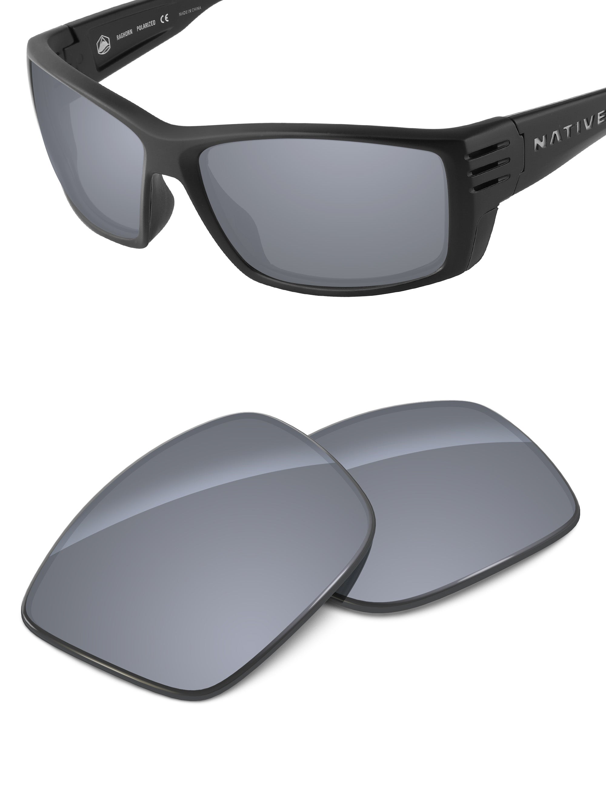 Silver Metallic FlashMirror™-Non-Polarized