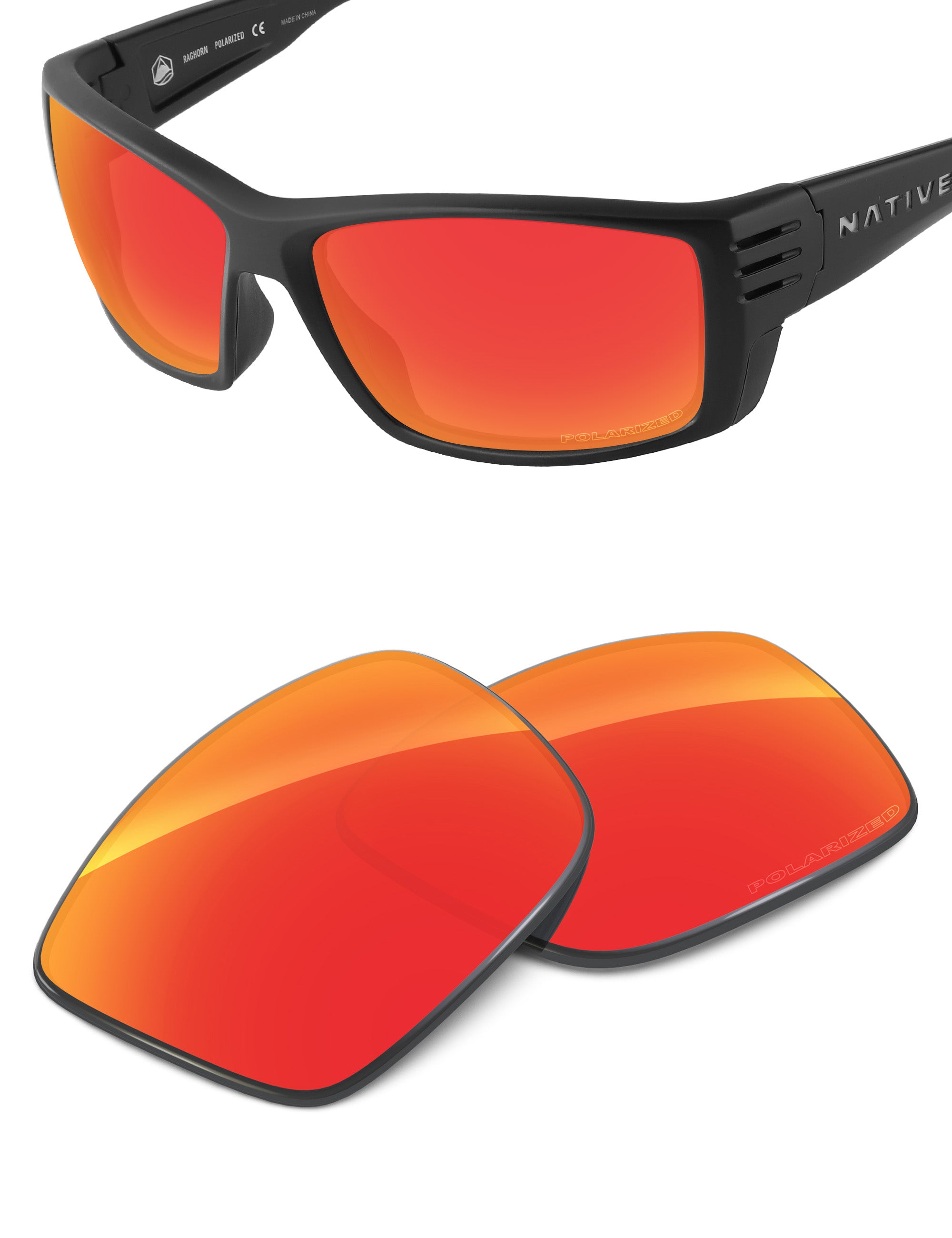 Fire Red FlashMirror™-Polarized