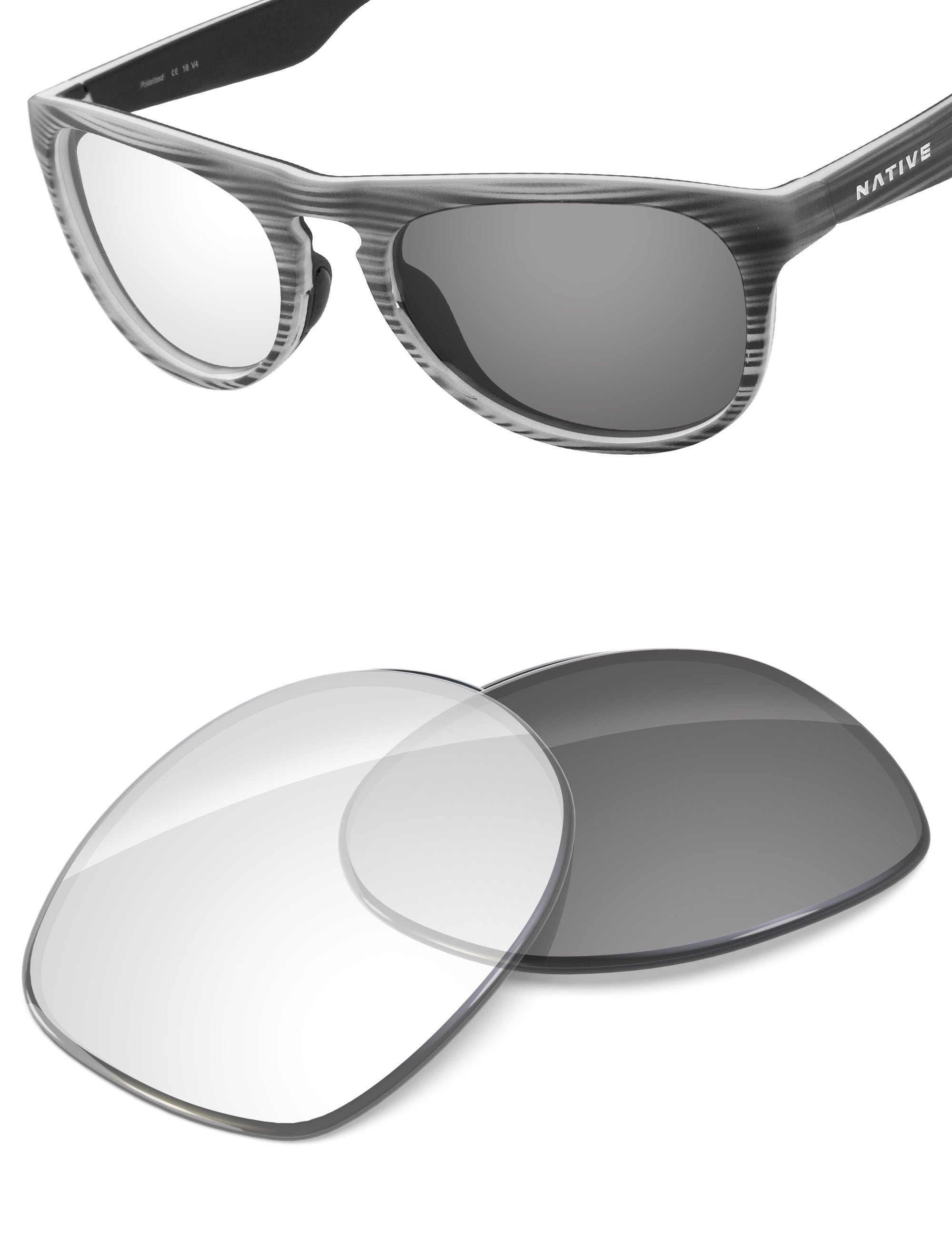 Adapt Gray Photochromic Blue Light Blocking-Non-Polarized