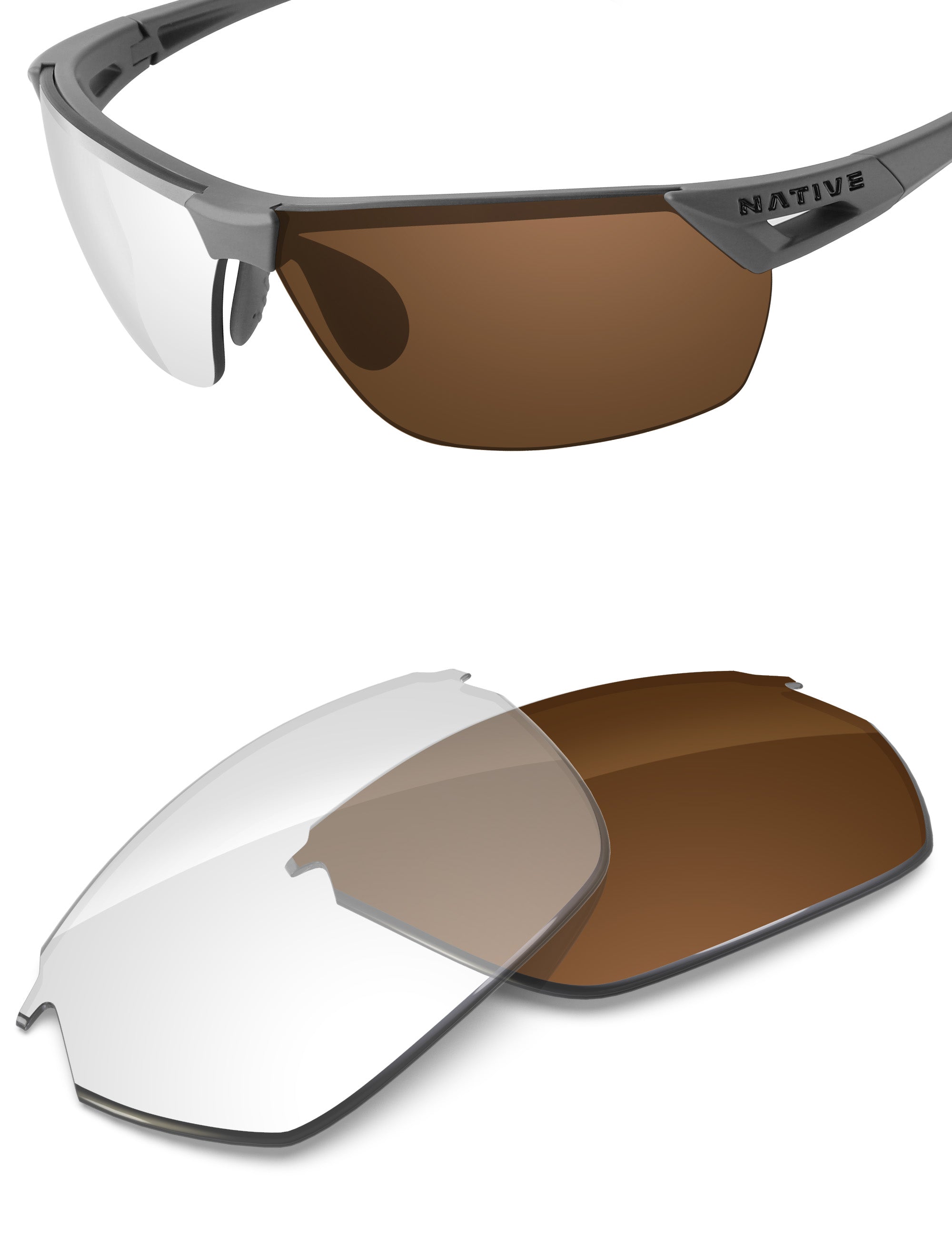 Adapt Brown Photochromic Blue Light Blocking-Non-Polarized